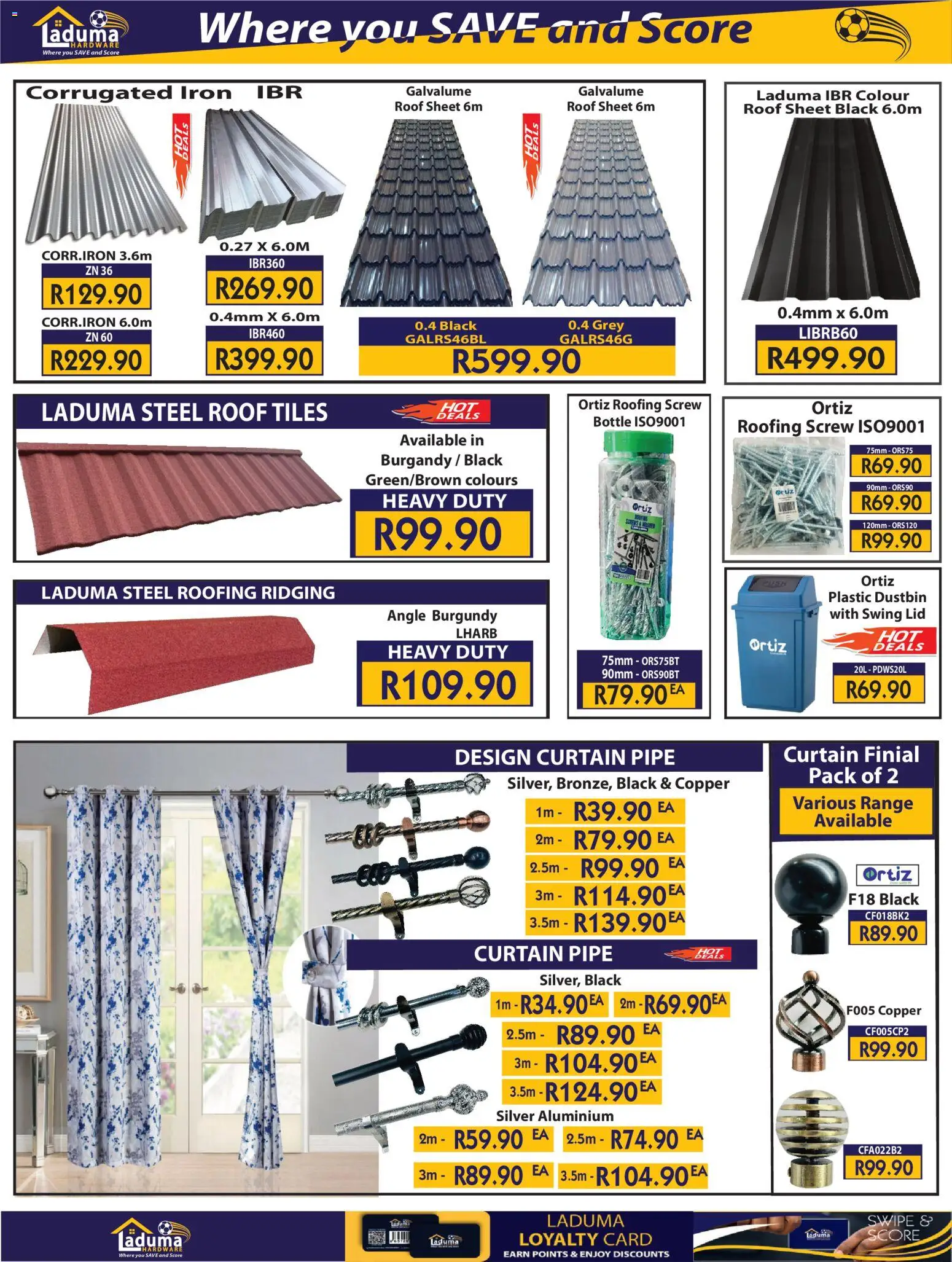 New Laduma Hardware catalogue – valid from 01.02.2026 | Page: 13 | Products: Iron, Pipe