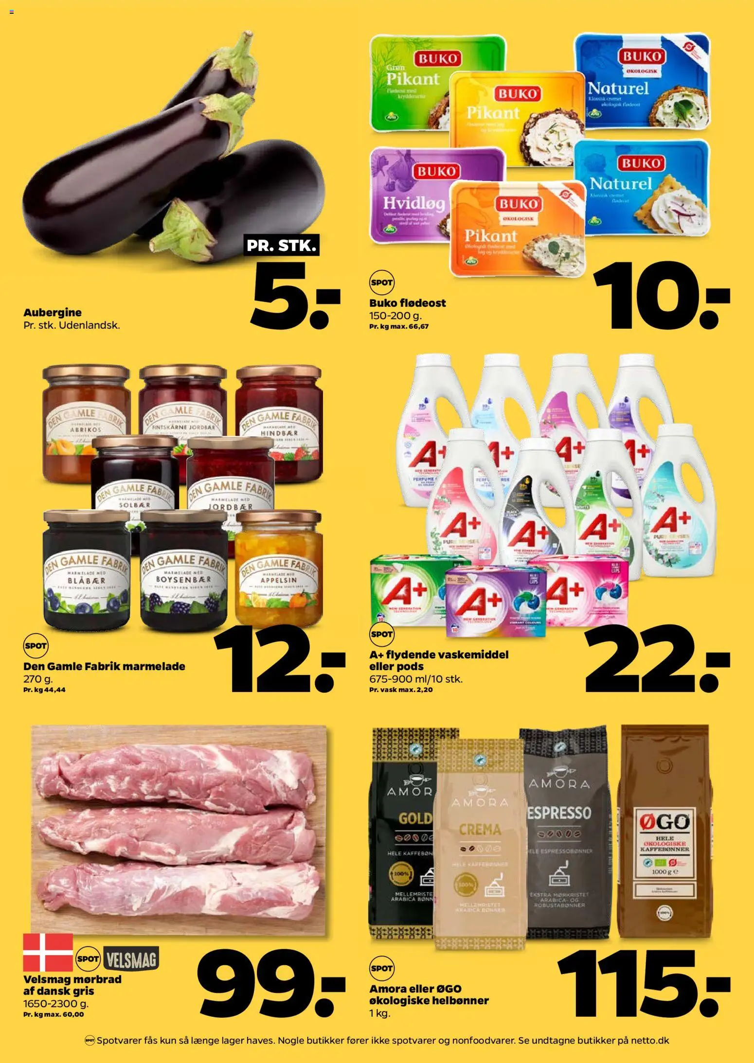 Netto tilbudsavis – gyldig fra 05.06.2026 | Side: 2 | Produkter: Hvidløg, Hindbær, Aubergine, Flødeost