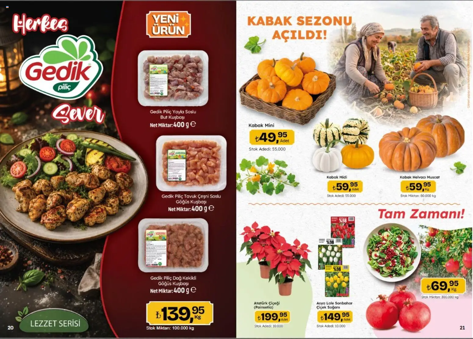 Migros Katalog - Migroskop - 22 Ekim 2026 tarihinden itibaren geçerlidir | Sayfa: 11 | Ürünler: Kabak, Piliç