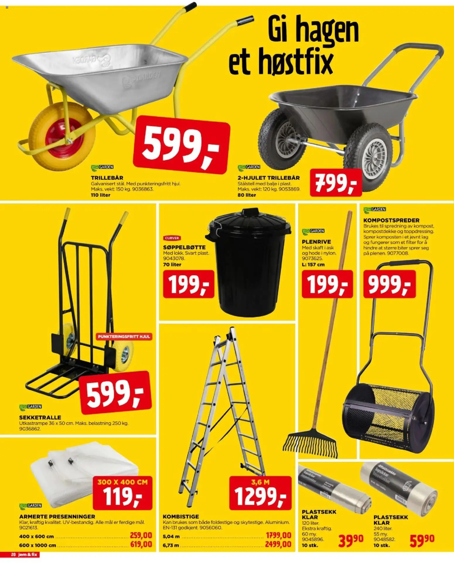 {H1} | Side: 20 | Produkter: Vekt, Søppelbøtte