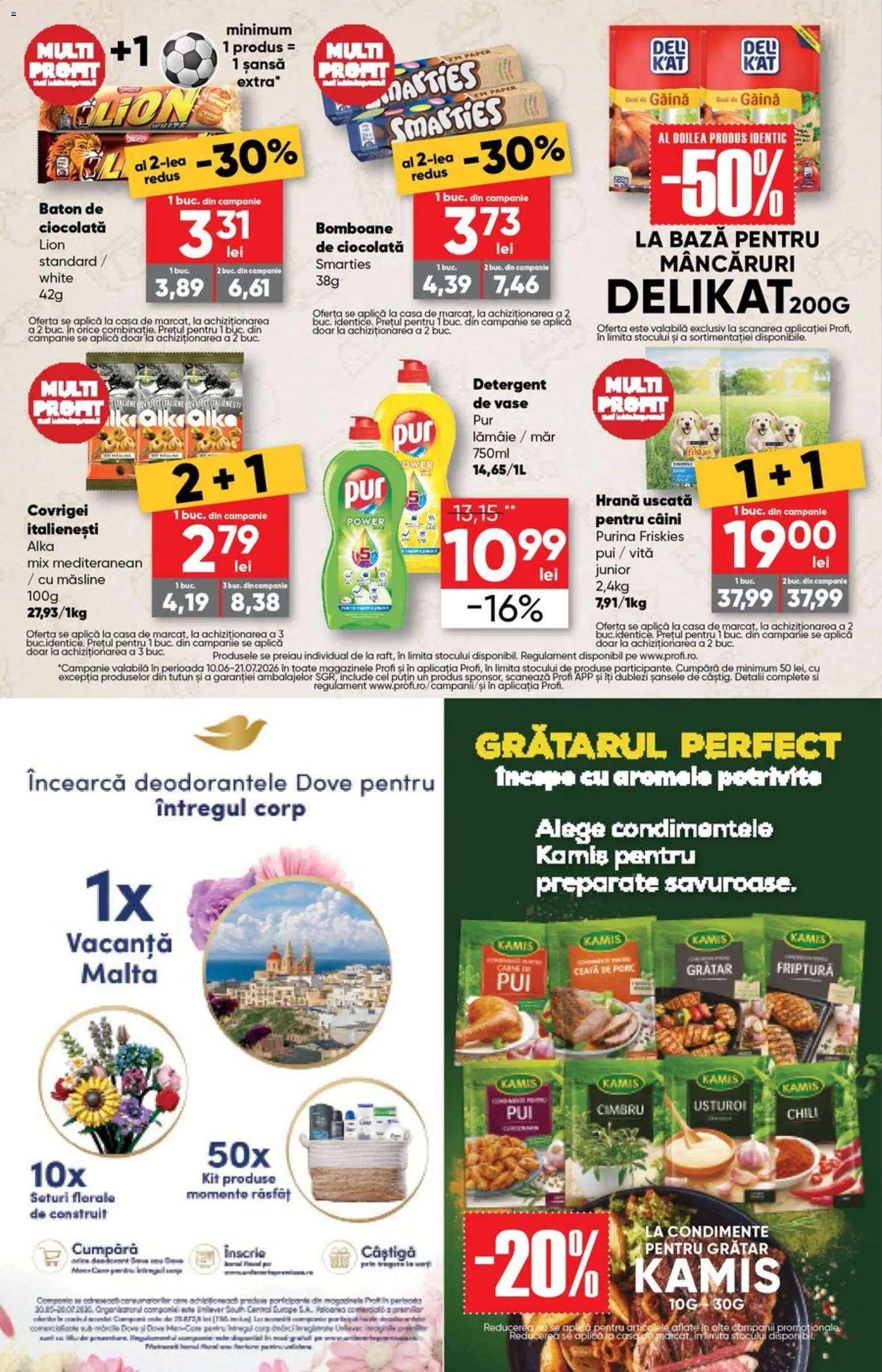 Noul catalog Profi – valabil de la 10.06.2026 | Pagină: 12 | Produse: Hacıyatmaz Kedi Oyuncağı, Ciocolată, Lămâie, Usturoi