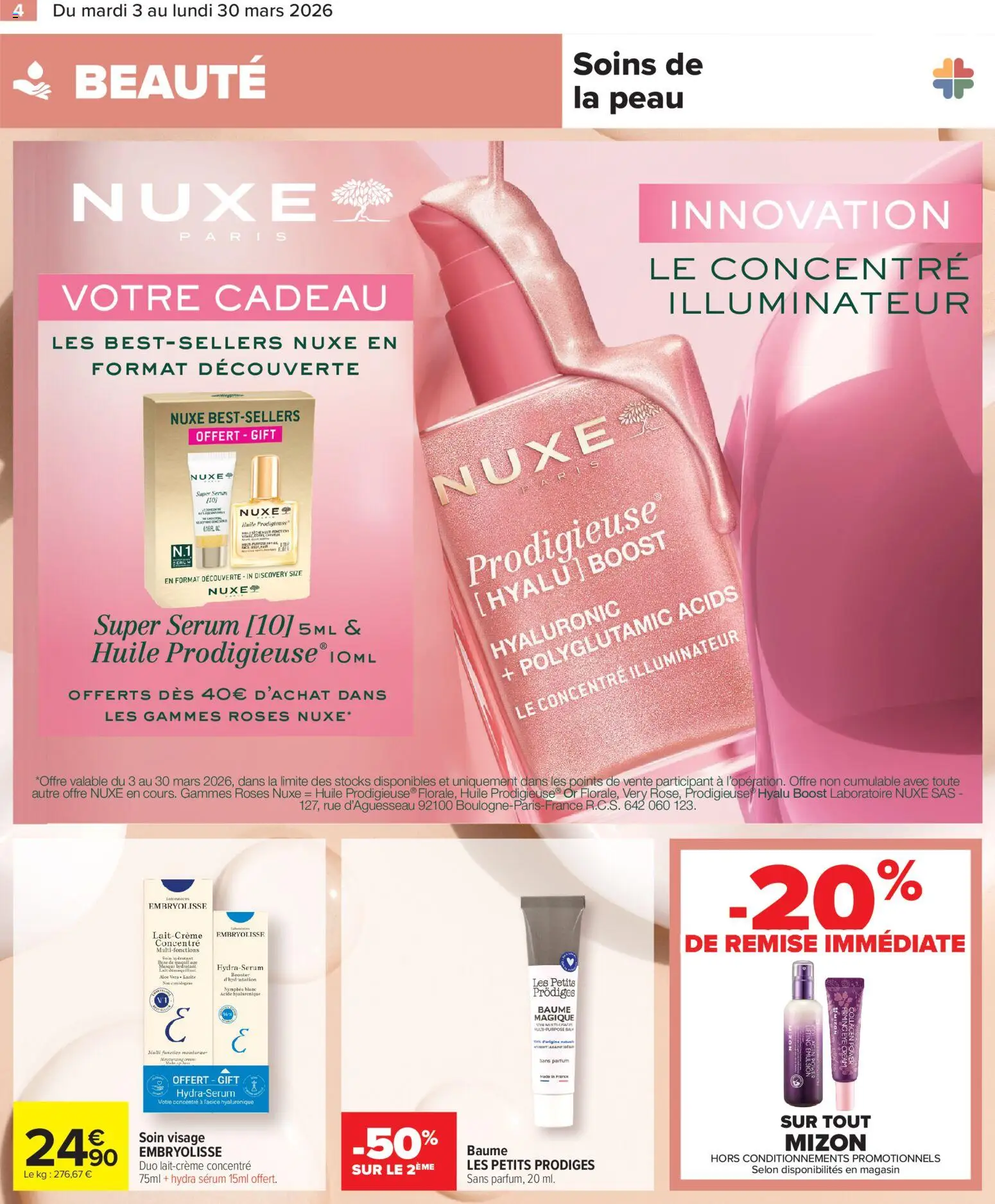 {H1} | Page: 4 | Produits: Serum, Parfum, Huile