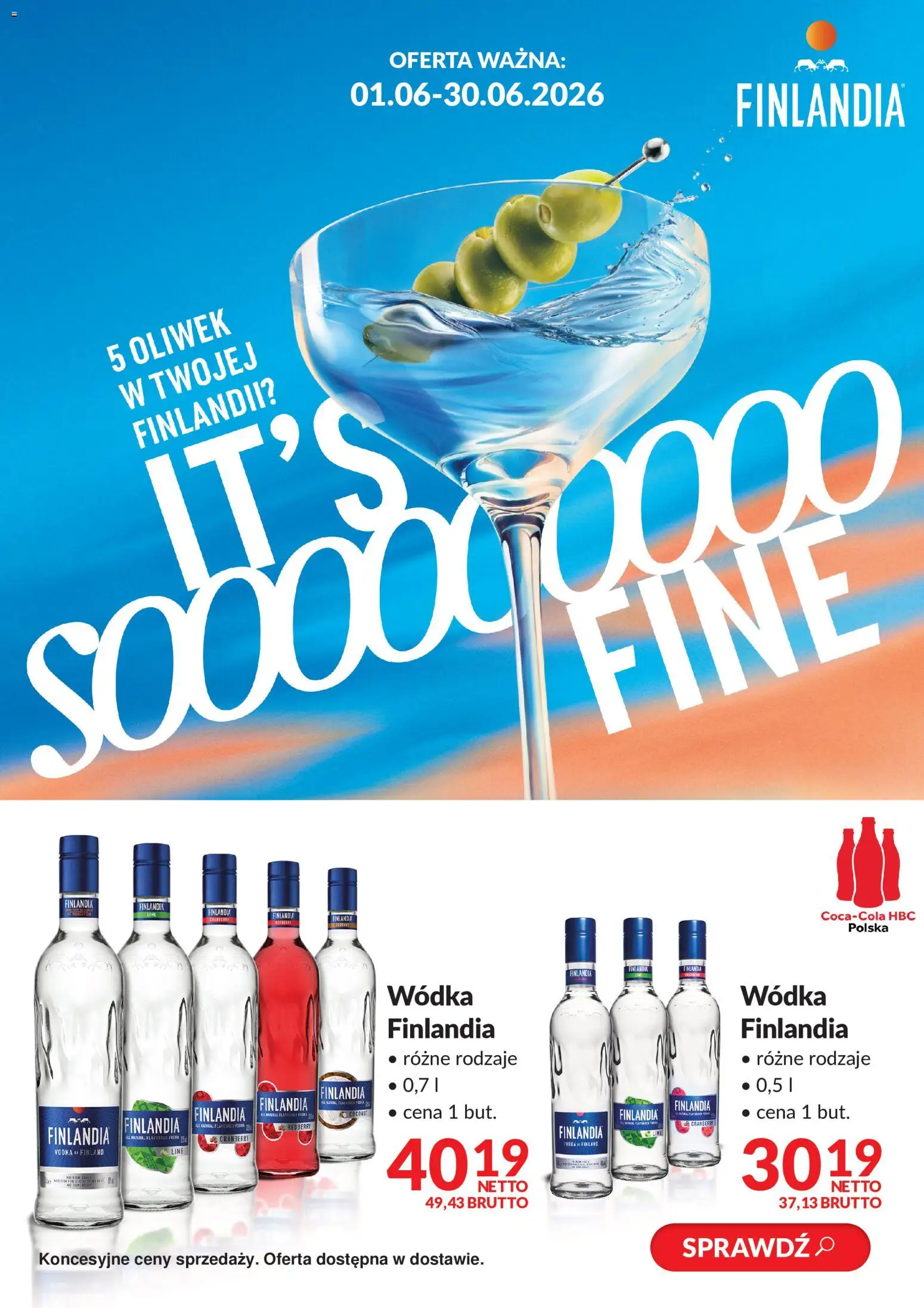 Makro gazetka - Finlandia w dostawie od 01.06.2026 | Strona: 1 | Produkty: Wódka finlandia, Vodka, Wódka