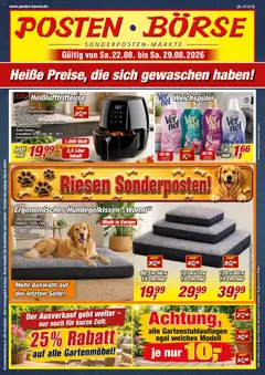 Posten Börse Prospekt ab 22.08.2026 gültig
