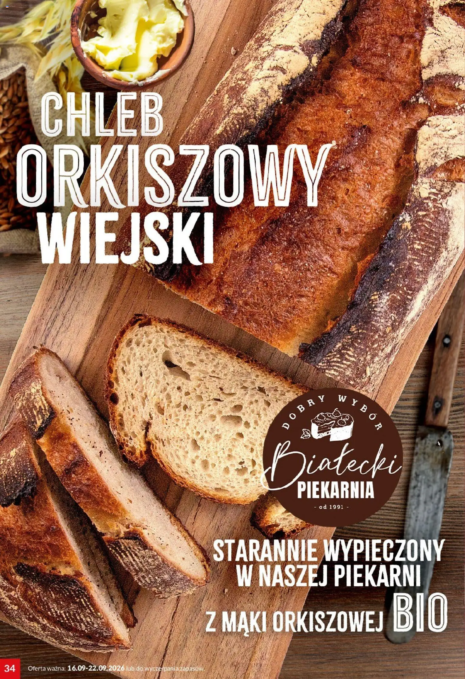 Twój Market gazetka od 16.09.2026 | Strona: 34 | Produkty: Piekarnia, Chleb