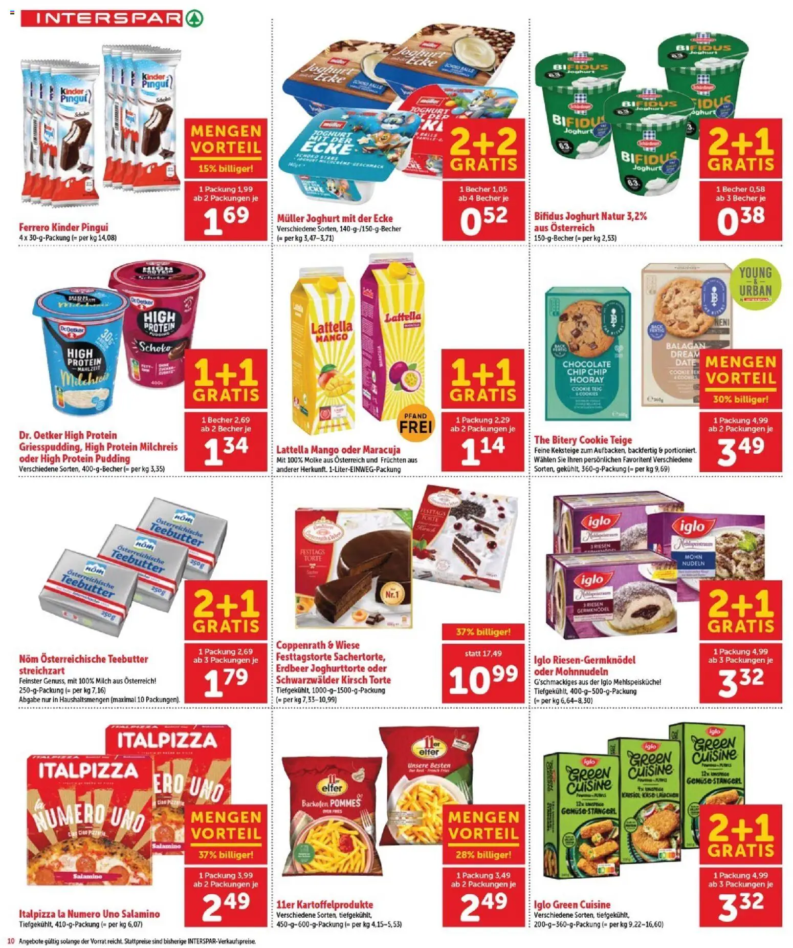 Interspar - Burgenland gültig ab 03.06.2026 | Seite: 10 | Produkte: Gemüse, Mango, Milch, Nudeln