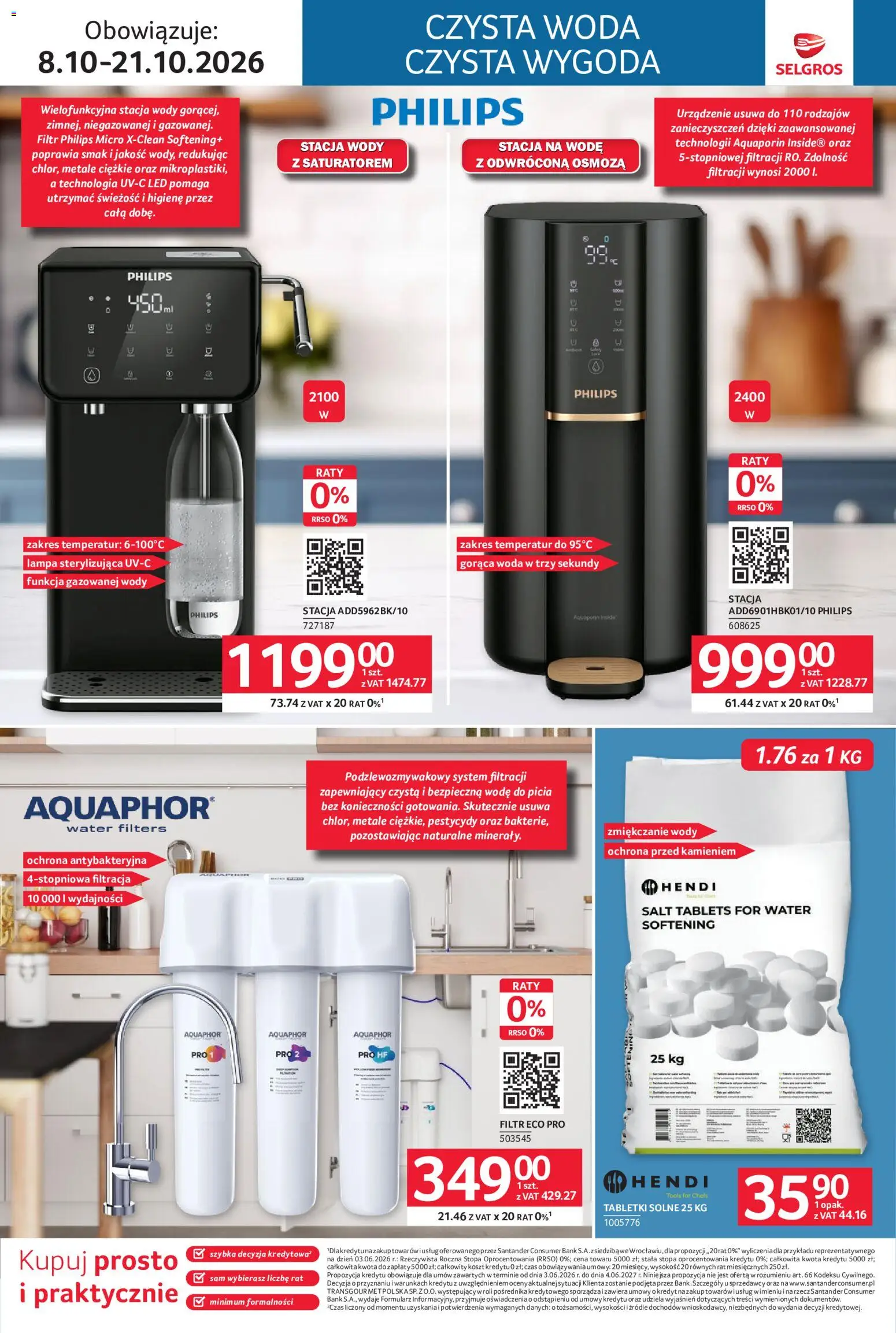 Selgros cash&carry gazetka - Elektro od 08.10.2026 | Strona: 2 | Produkty: Lampa, Woda