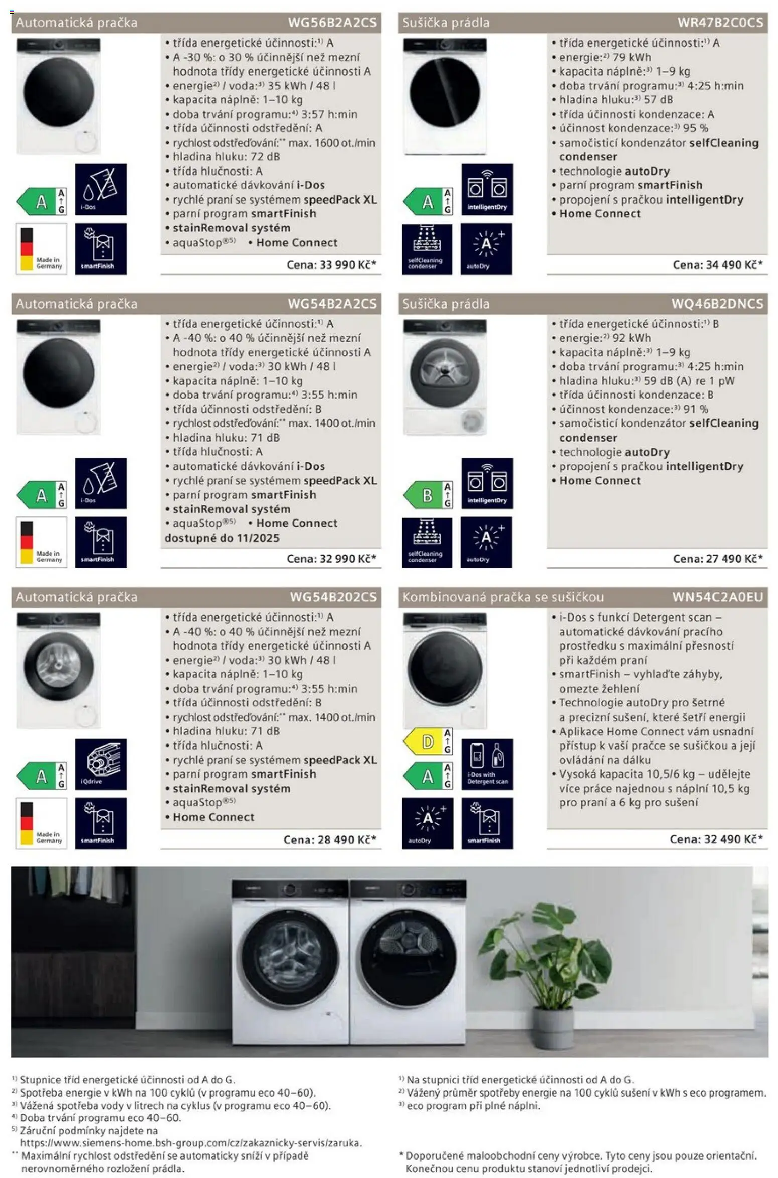 XXXLutz leták - Siemens domácí spotřebiče od 01.06.2026 | Strana: 12 | Produkty: Pračka, Sušička