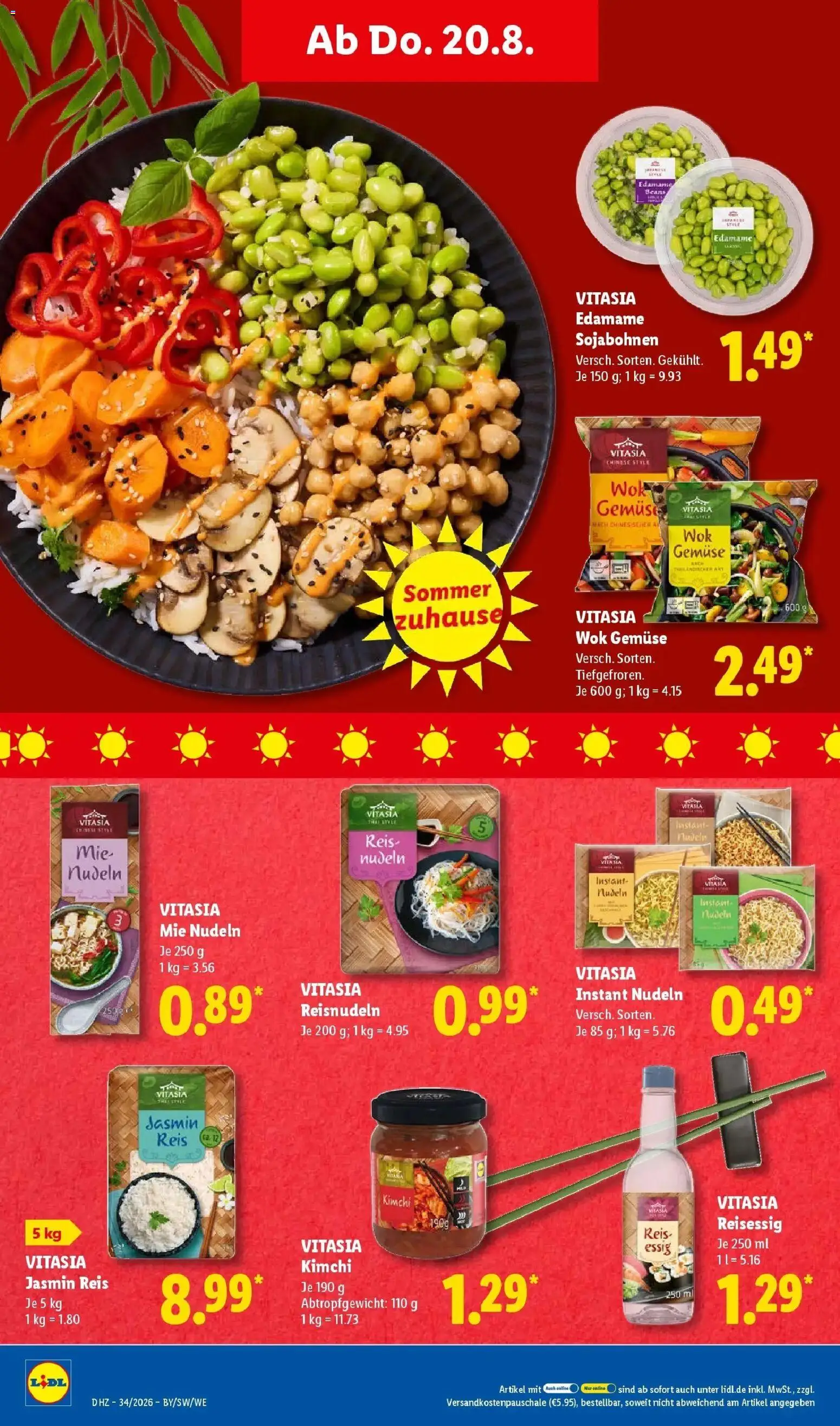 Lidl Prospekt Einbeck (ab 17.08.2026) zum Blättern » Angebote | Seite: 60 | Produkte: Gemüse, Reis, Nudeln, Wok