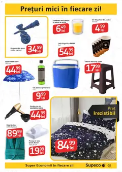 Ofertele Supeco valabile de la 09.07.2026 | Pagină: 21 | Produse: Prosop de baie, Lenjerie de pat, Lumânare, Ladă frigorifică