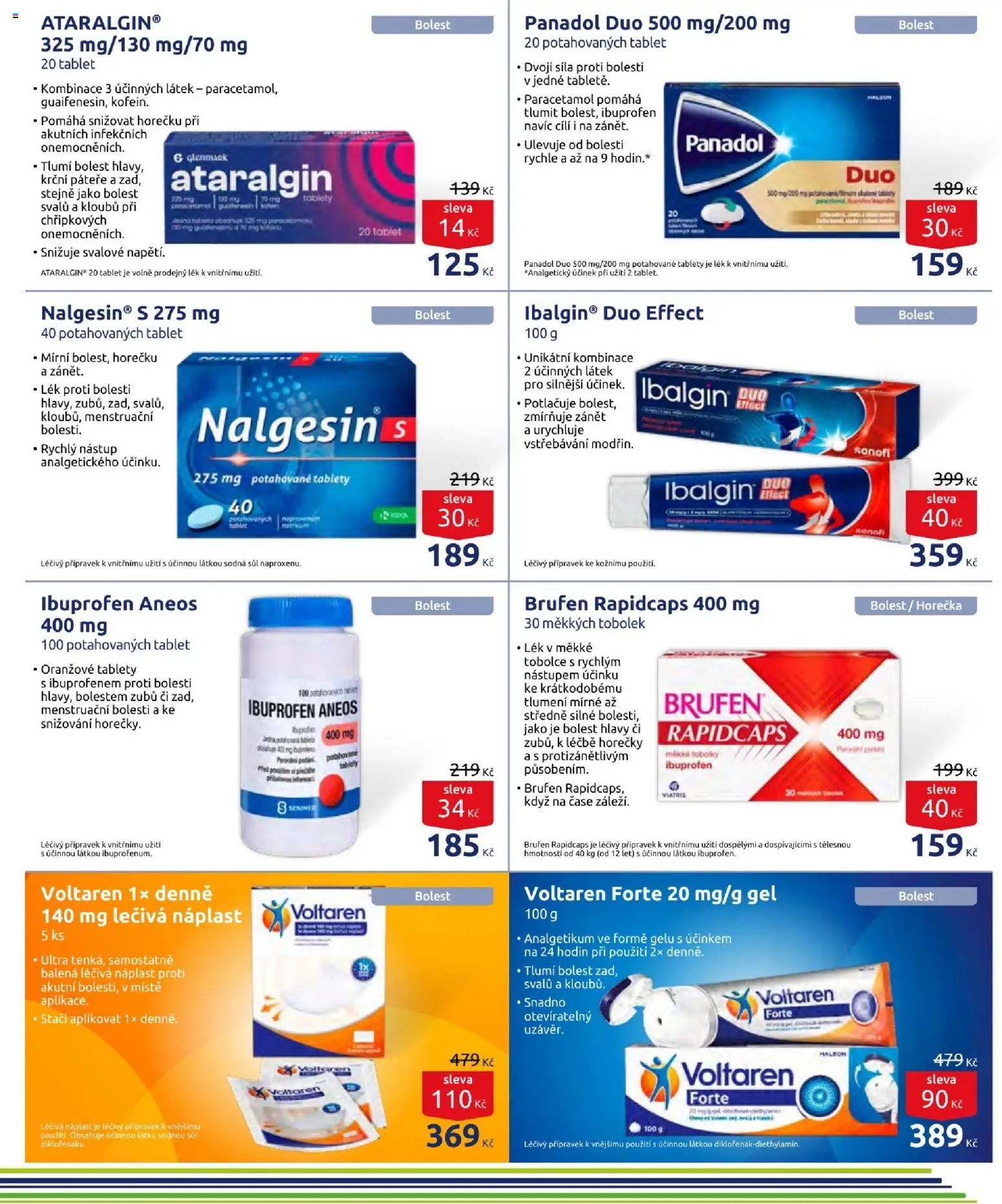 Benu leták od 01.10.2026 | Strana: 5 | Produkty: Voltaren Forte, Náplast, Tablet, Sůl