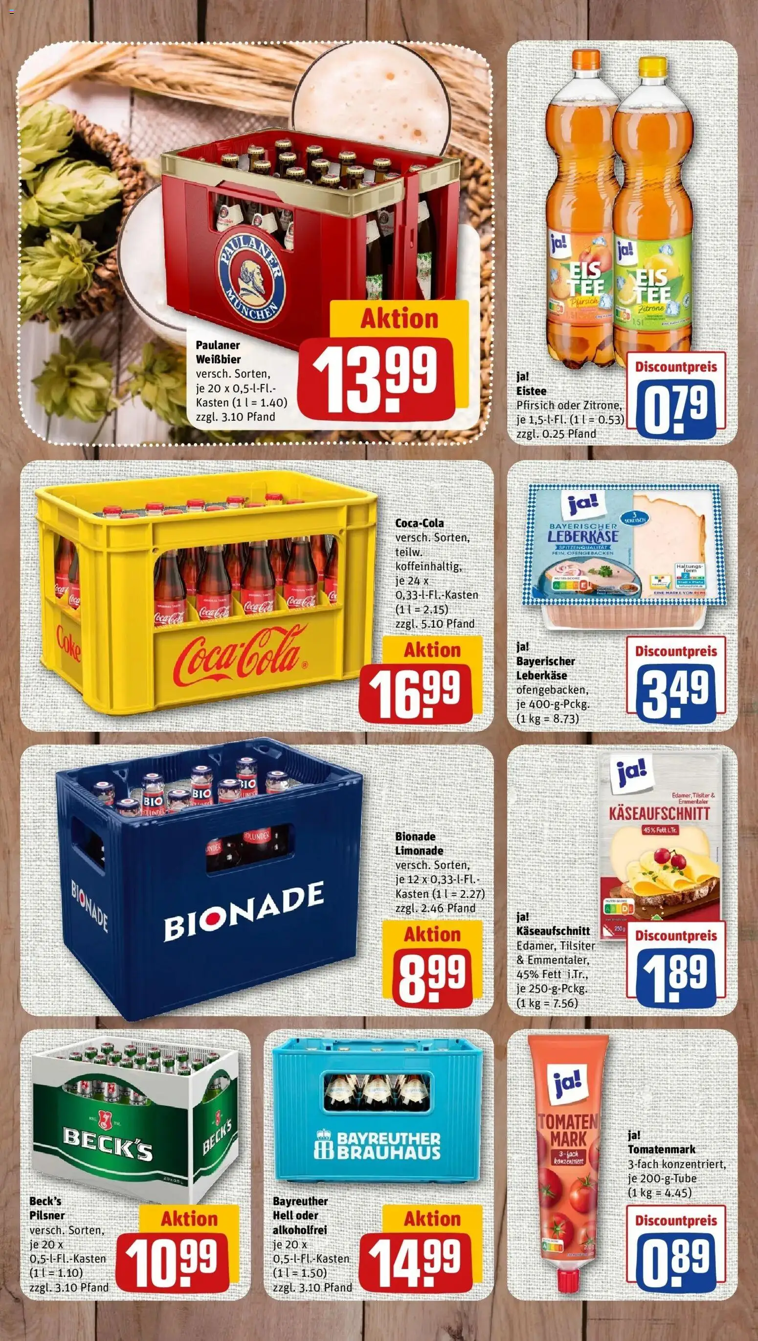 REWE Prospekt ab 19.10.2026 zum Blättern » Angebote | Seite: 7 | Produkte: Coca cola, Weißbier, Tomaten, Bionade