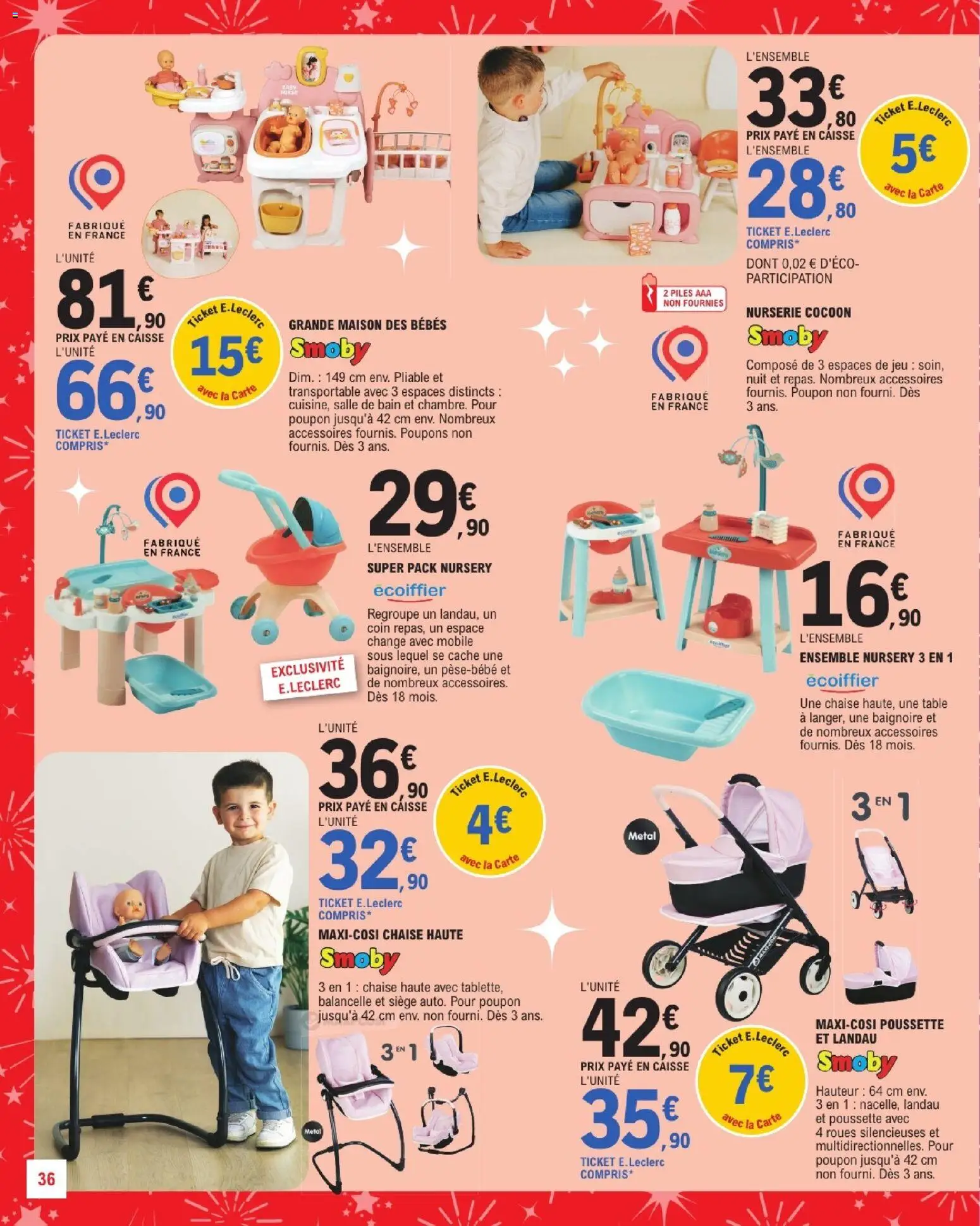{H1} | Page: 36 | Produits: Nurserie, Chaise haute, Baignoire, Piles