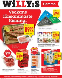 Willys erbjudanden Hemma - Förhandsvisning av reklamblad från butik Willys aktuell från 22/06/2026