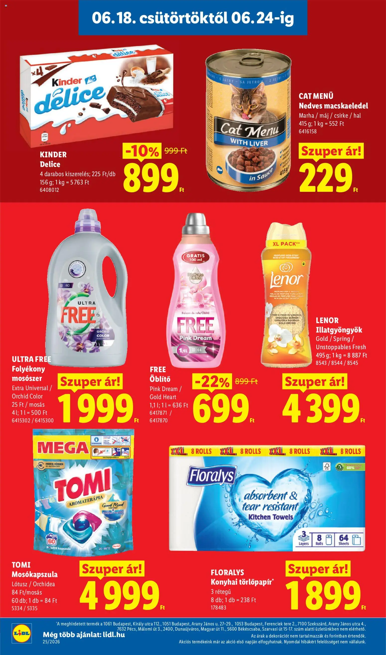 Lidl akciós ujság - amely érvényes a következő dátumtól: 18.06.2026 | Oldal: 14
