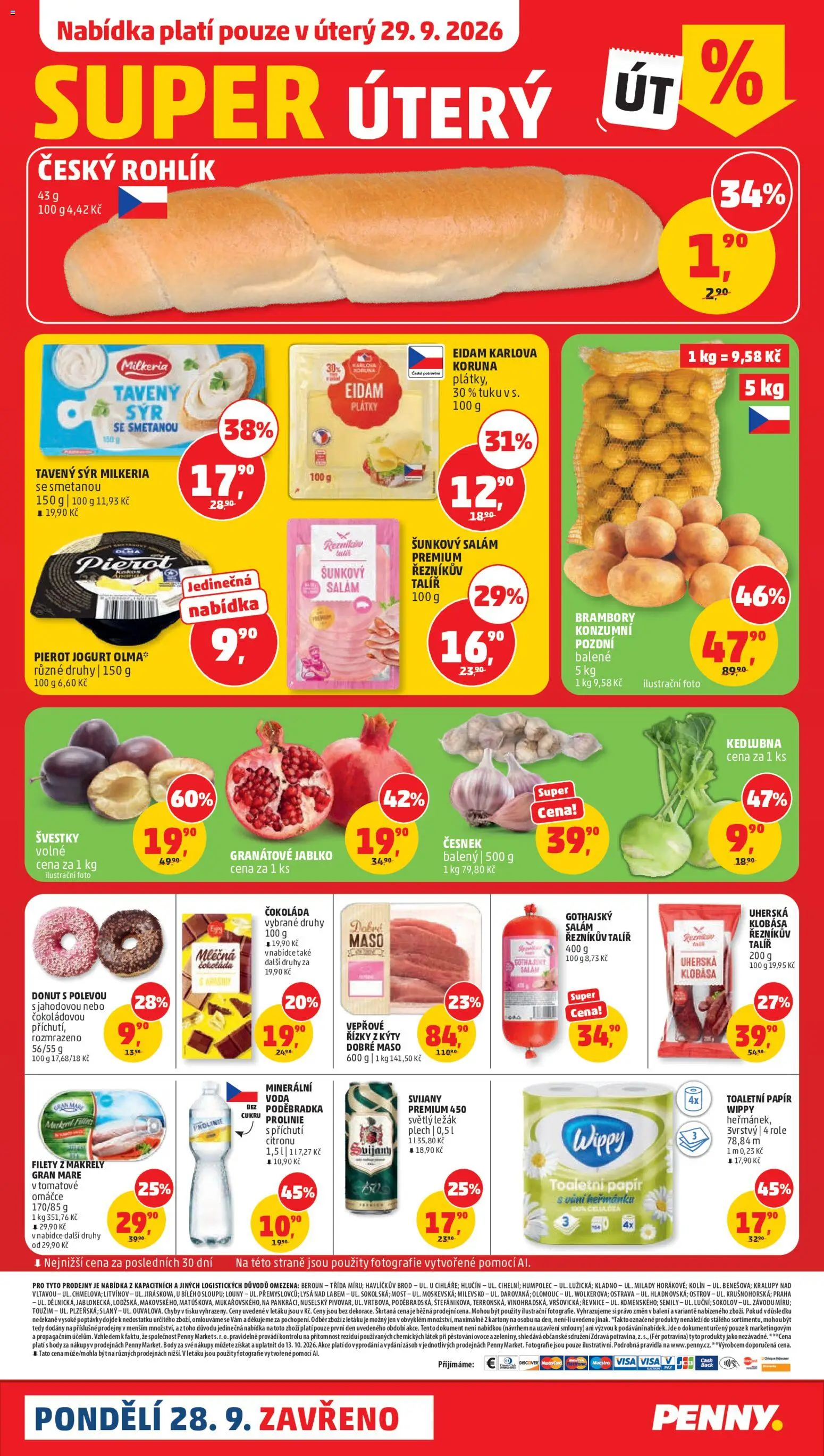 Penny Market leták od 23.09.2026 | Strana: 32 | Produkty: Voda, Granátové jablko, Čokoláda, Maso