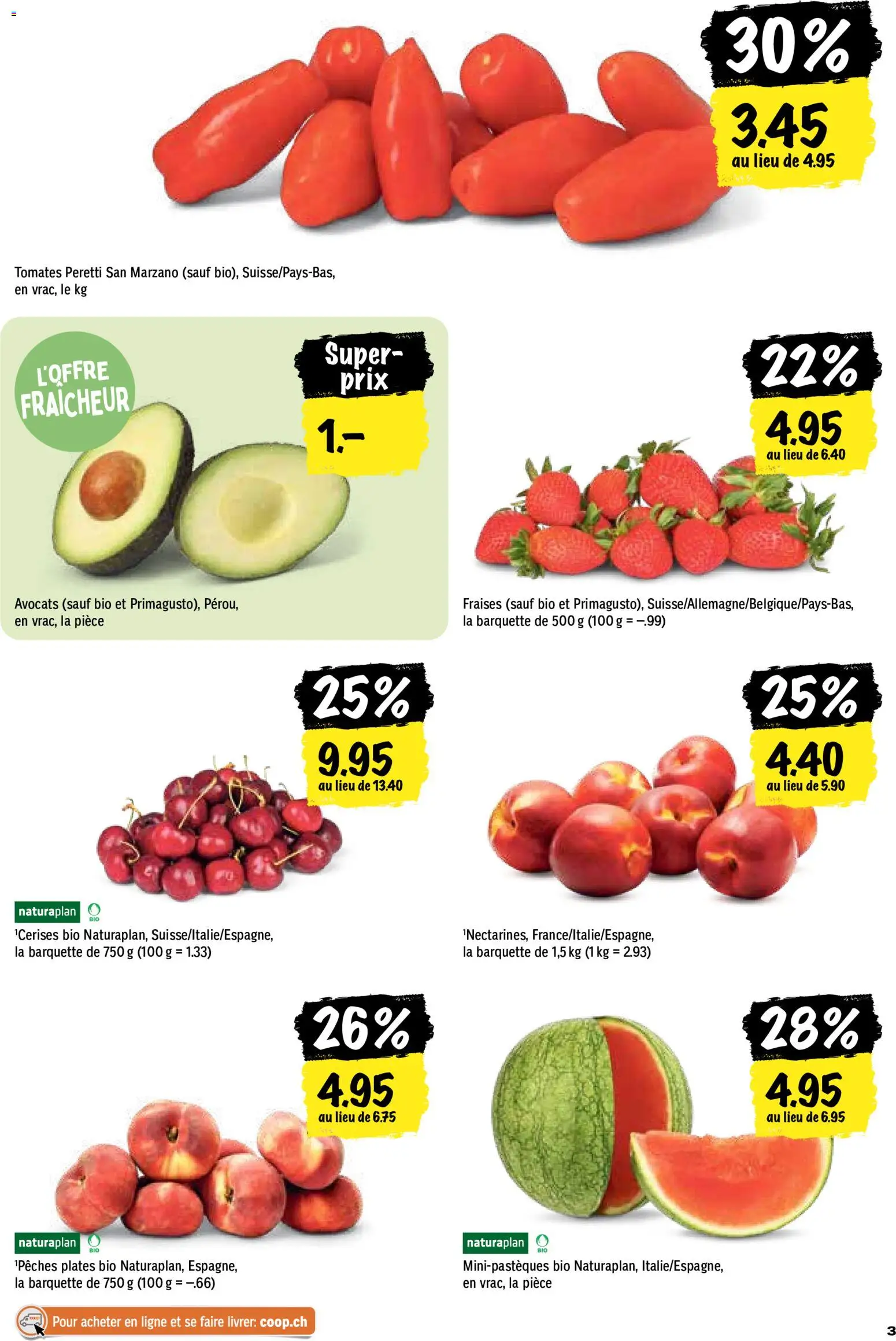 Coop aktionen FR – gültig ab 11.06.2026 | Seite: 3 | Produkte: Avocado