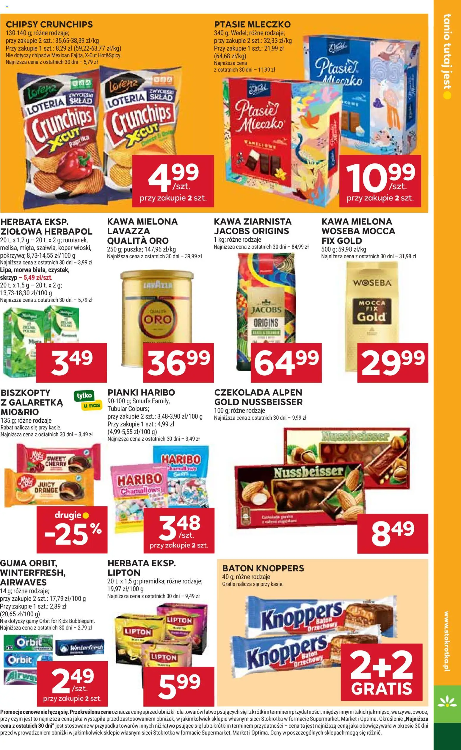 Stokrotka gazetka - Market od 11.06.2026 | Strona: 21 | Produkty: Chipsy, Galaretka, Lavazza, Ptasie mleczko