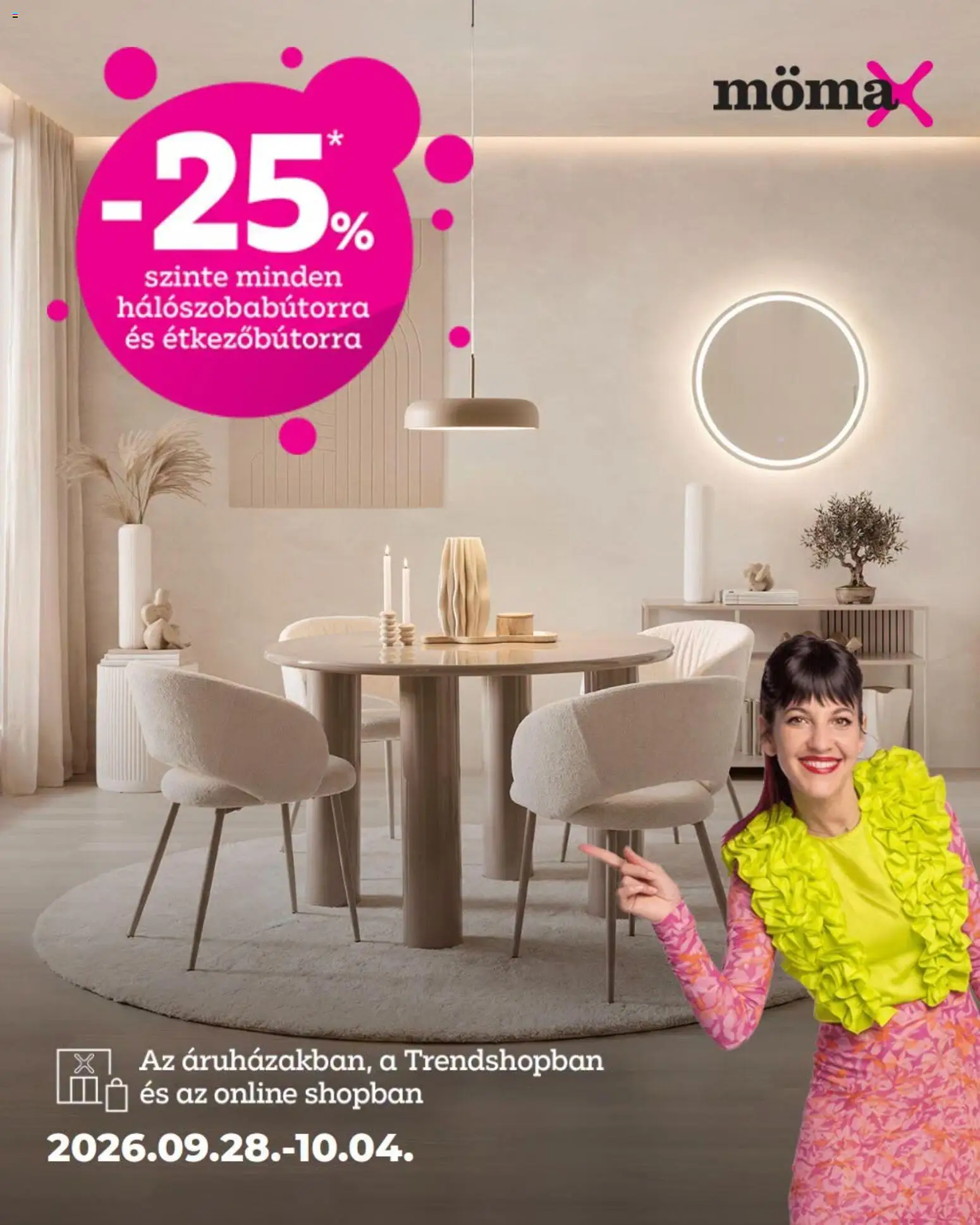 Mömax akciós ujság - amely érvényes a következő dátumtól: 2026.09.28. | Oldal: 2