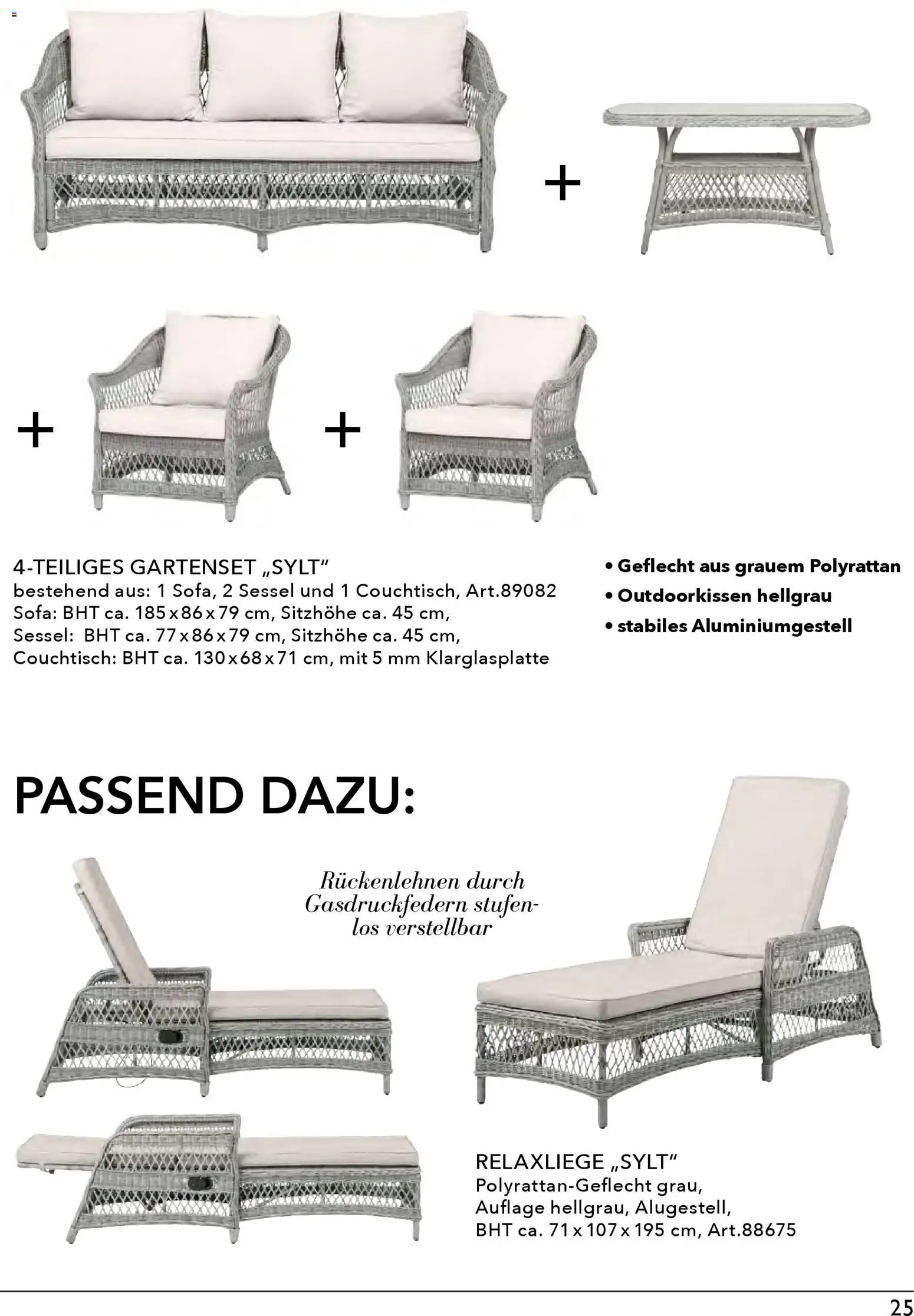 Rahaus Prospekt – gültig ab 27.04.2026 | Seite: 25 | Produkte: Relaxliege, Sofa, Sessel, Couchtisch