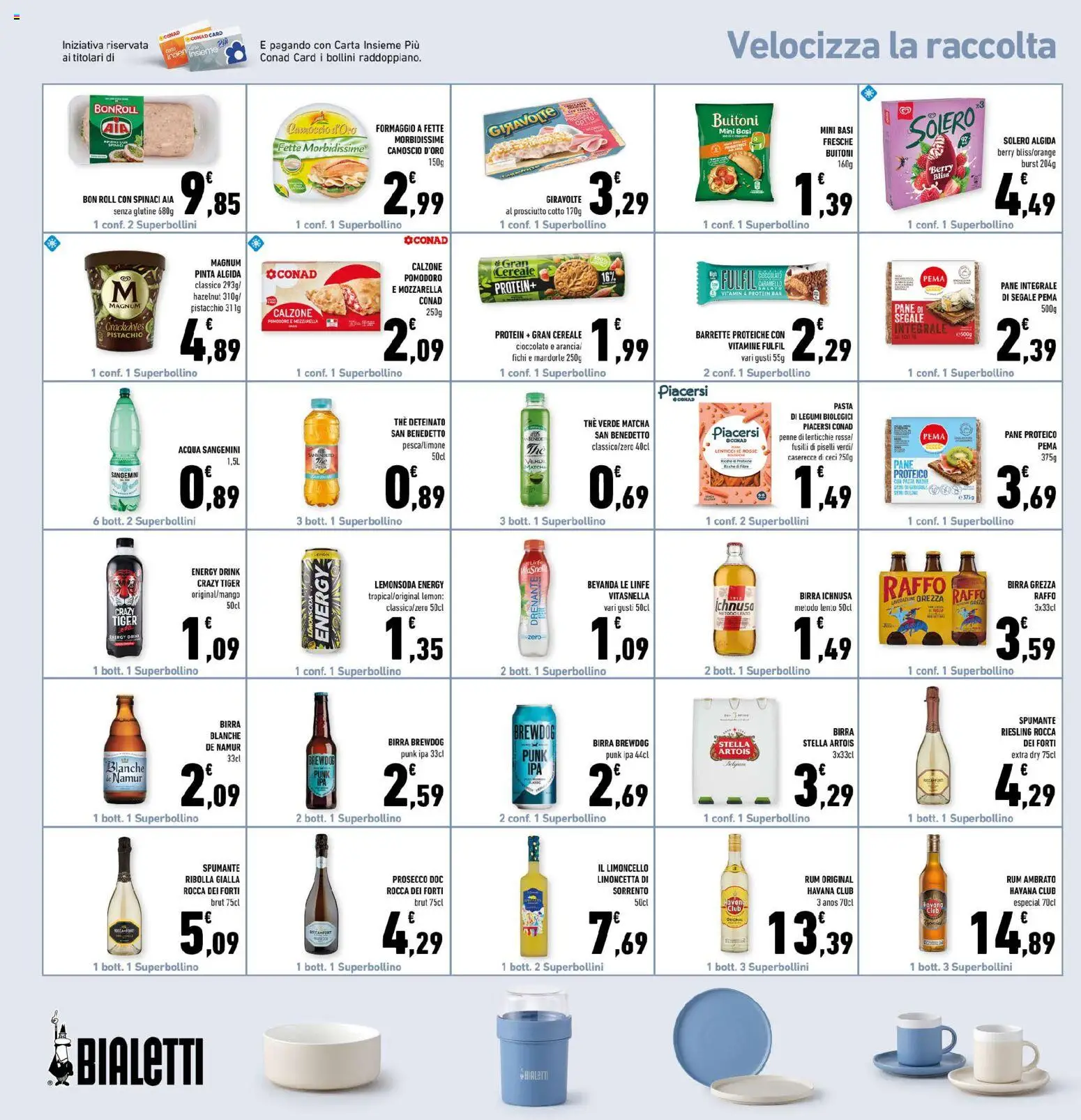Volantino Conad del 17.06.2026 | Pagina: 22 | Prodotti: Pane, Prosecco, The, Limoncello