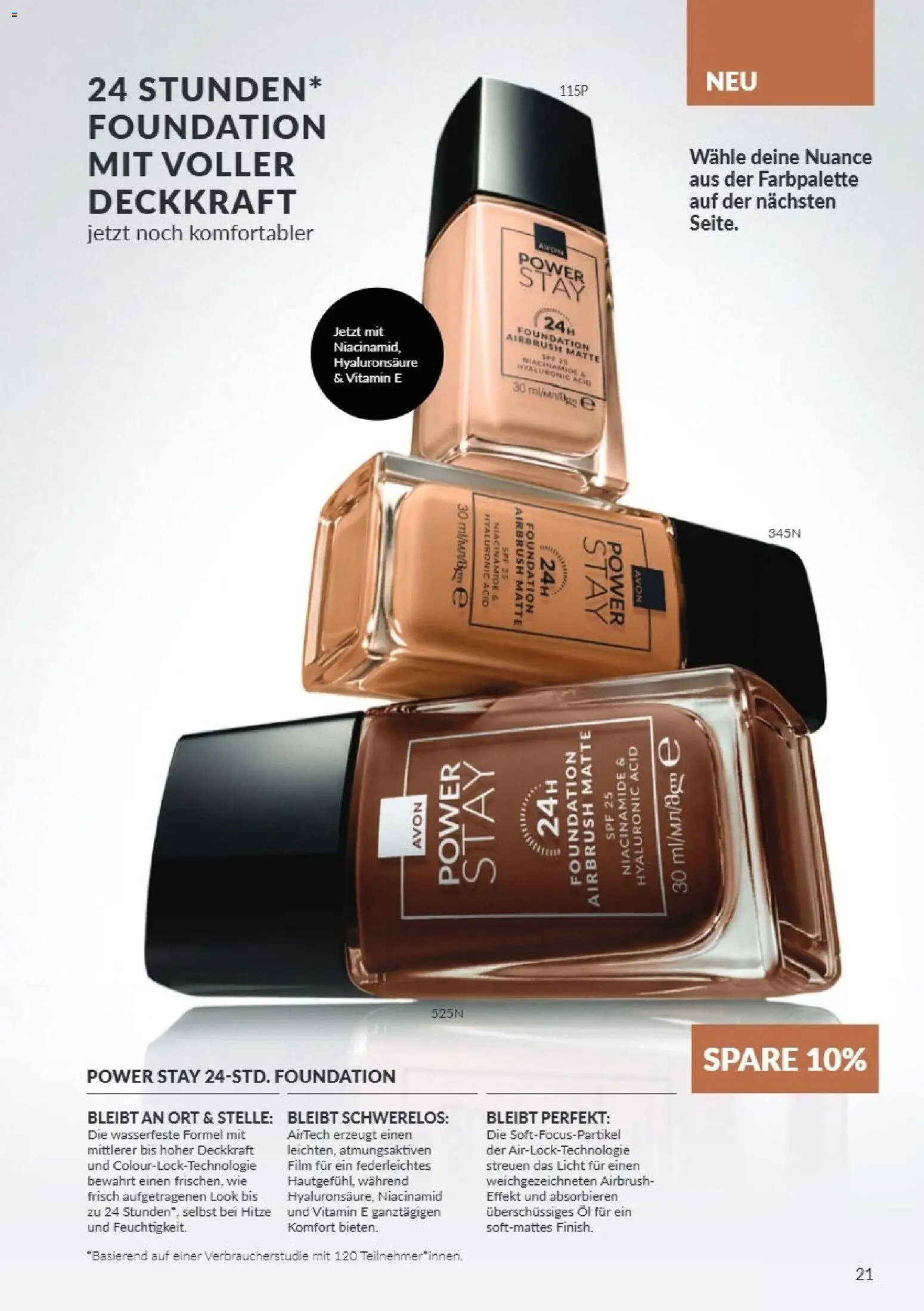 AVON Katalog Oktober 2026 – gültig ab 01.10.2026 | Seite: 21 | Produkte: Öl, Foundation