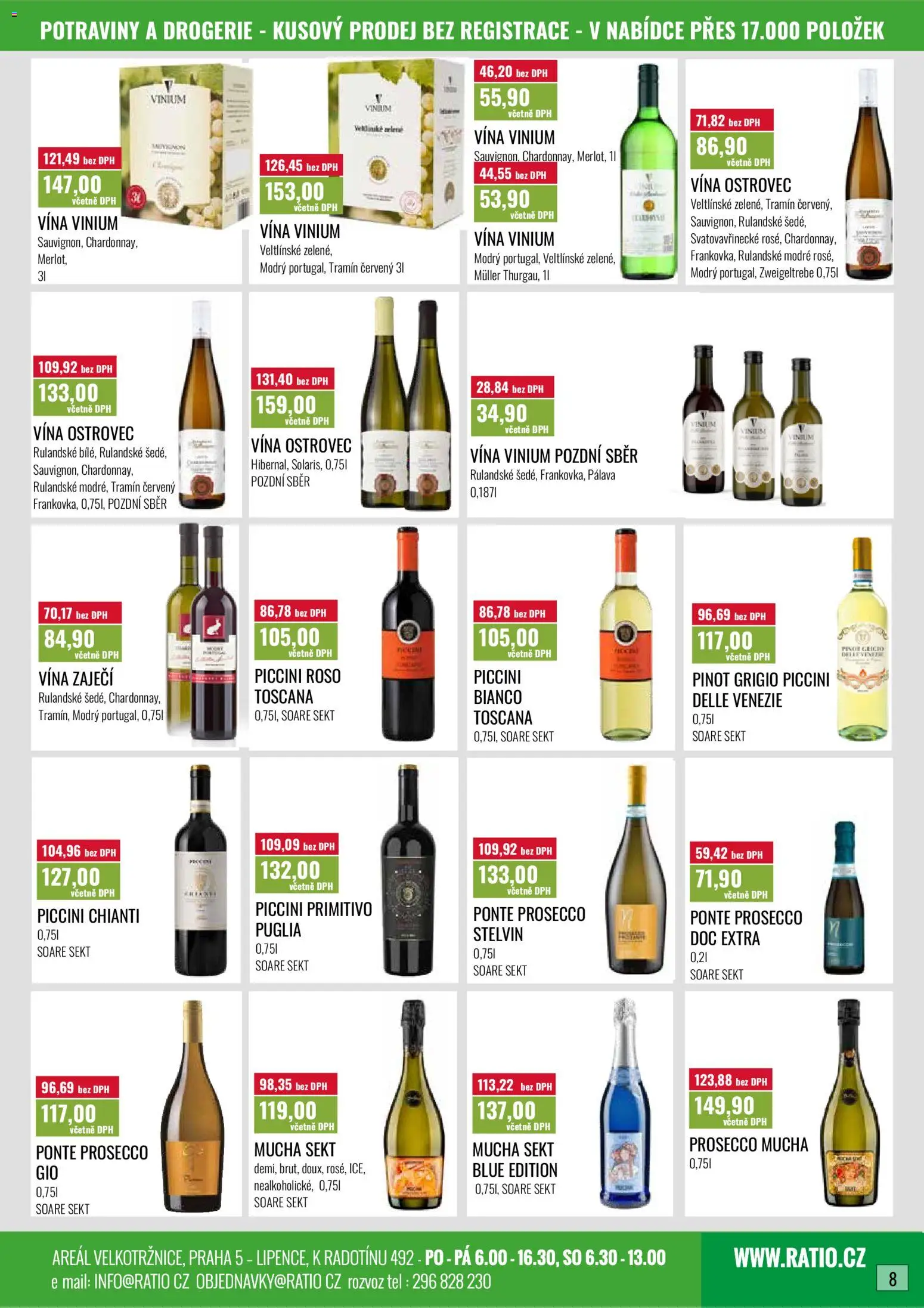 Ratio leták od 01.07.2026 | Strana: 9 | Produkty: Primitivo, Sekt, Mucha sekt, Tramín červený