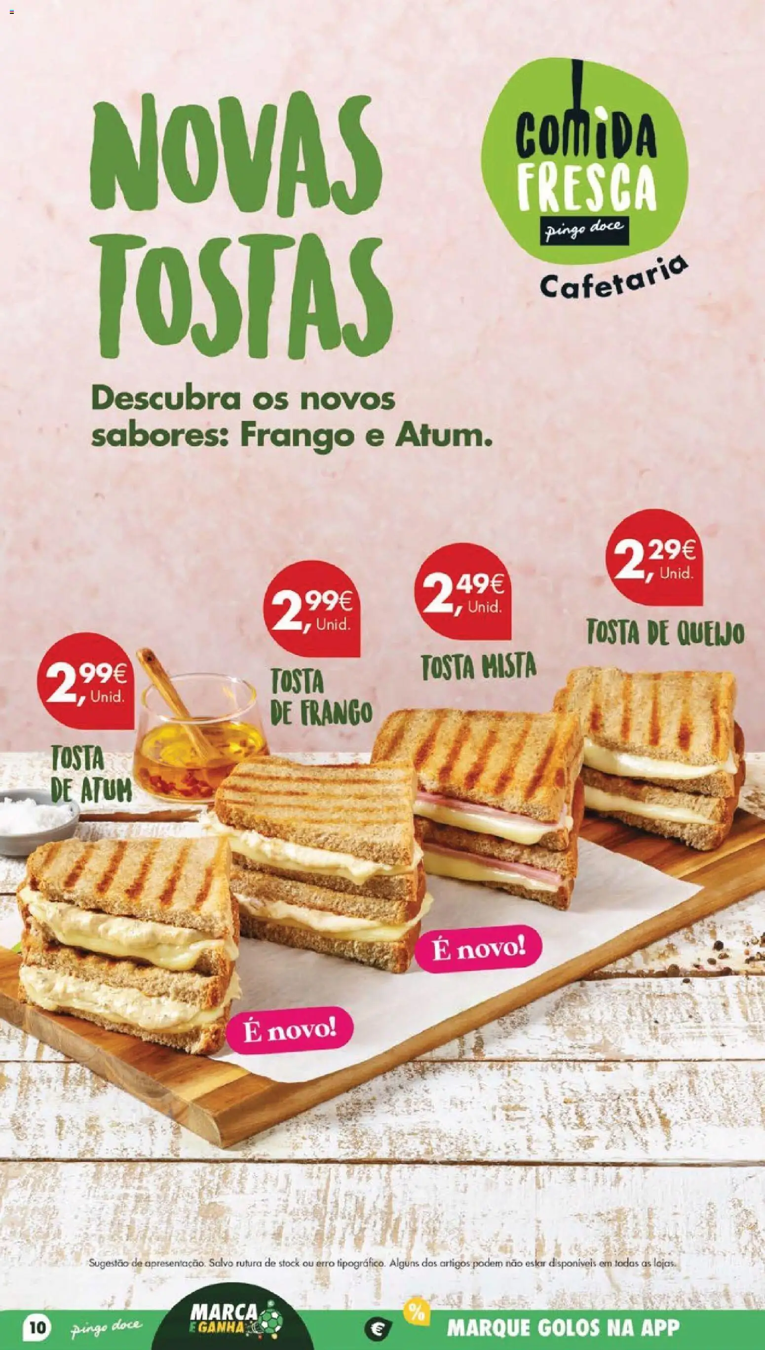 Pingo Doce folheto │ válido de 23/06/2026 | Página: 16 | Produtos: Atum, Frango, Tostas, Queijo