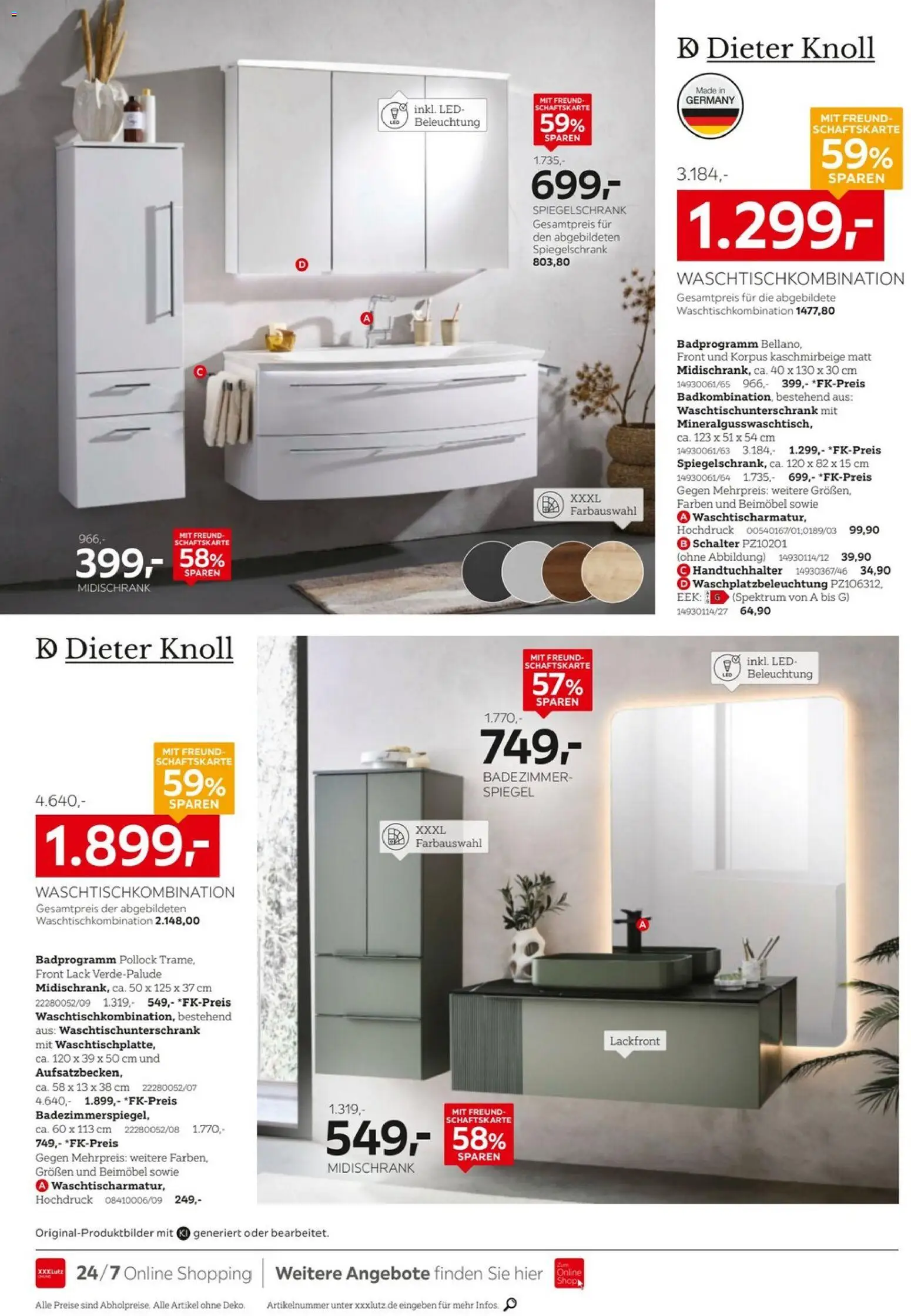 XXXLutz Badzimmertesterinnen und -tester gesucht – gültig ab 24.10.2026 | Seite: 19 | Produkte: Spiegel, Handtuchhalter, Spiegelschrank, Midischrank