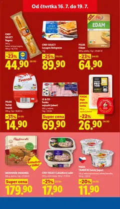 Náhled letáku PILOS Eidam, 500 g, plátky, 1 kg = 129,80 Kč od 16.07.2026 | Strana: 19