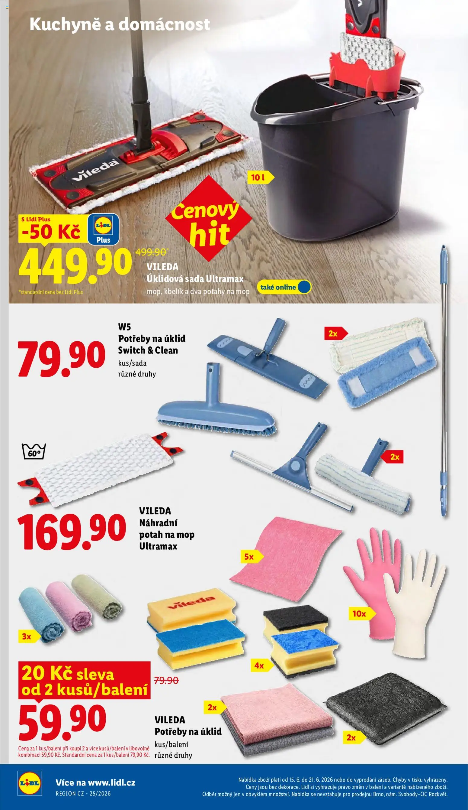Lidl leták od 15.06.2026 | Strana: 38 | Produkty: Mop vileda, Kbelík, W5, Kuchyně