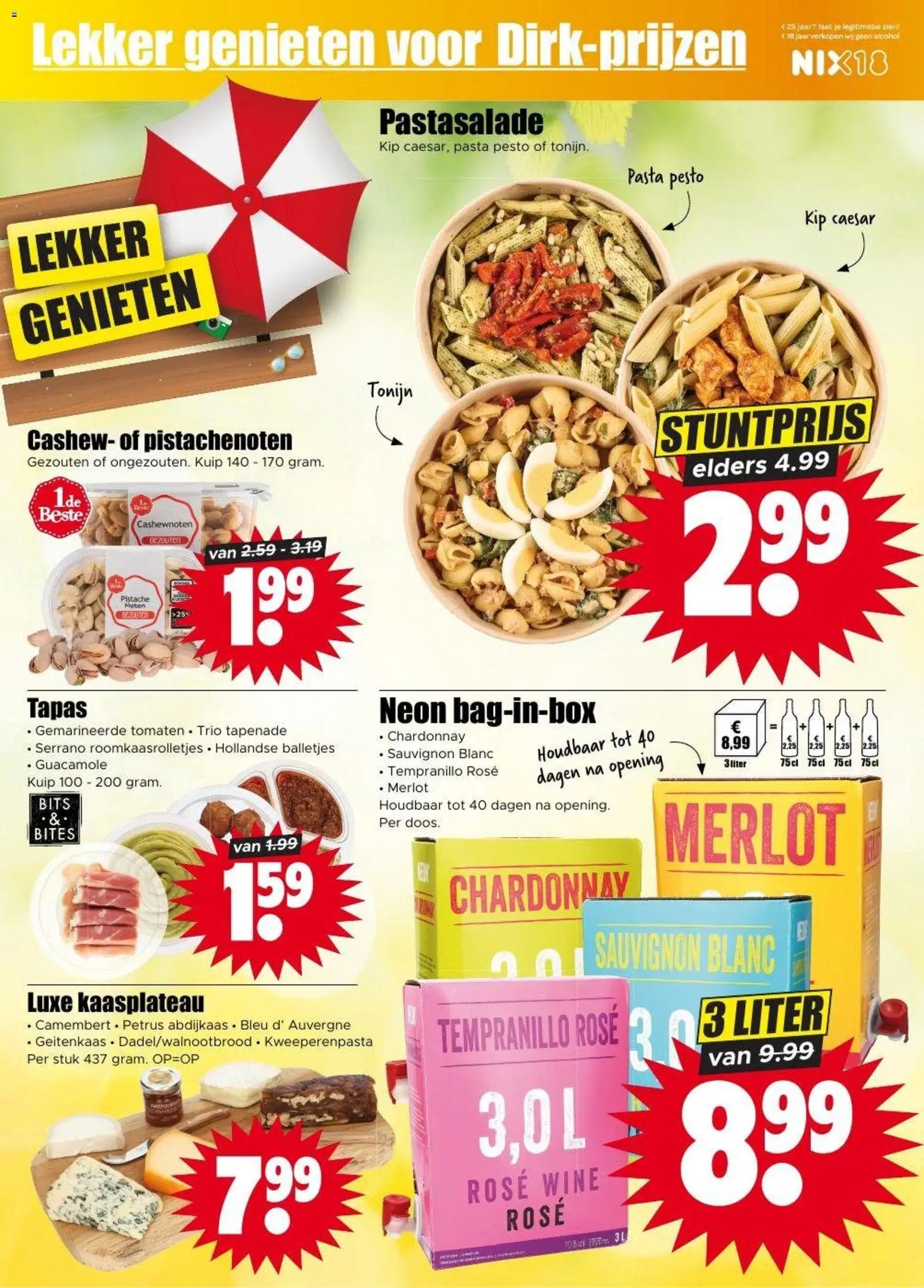 {H1} | Pagina: 16 | Producten: Pasta, Tonijn, Kip, Alcohol