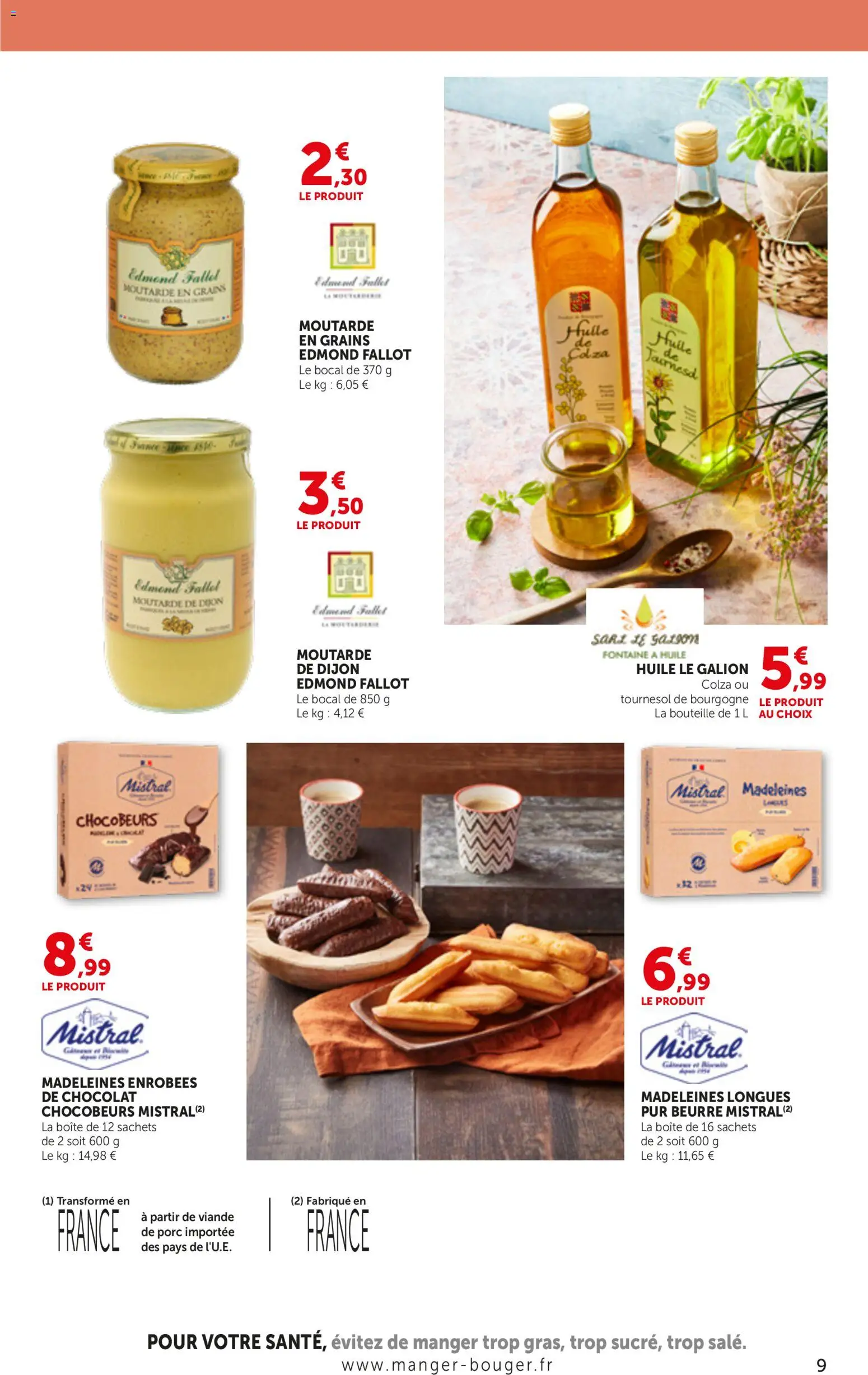 {H1} | Page: 9 | Produits: Bourgogne, Bouteille, Viande, Porc