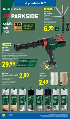 Lidl leták platný od 06.07.2026 | Strana: 58 | Produkty: Svetlo, Aku, Parkside, Parkside aku