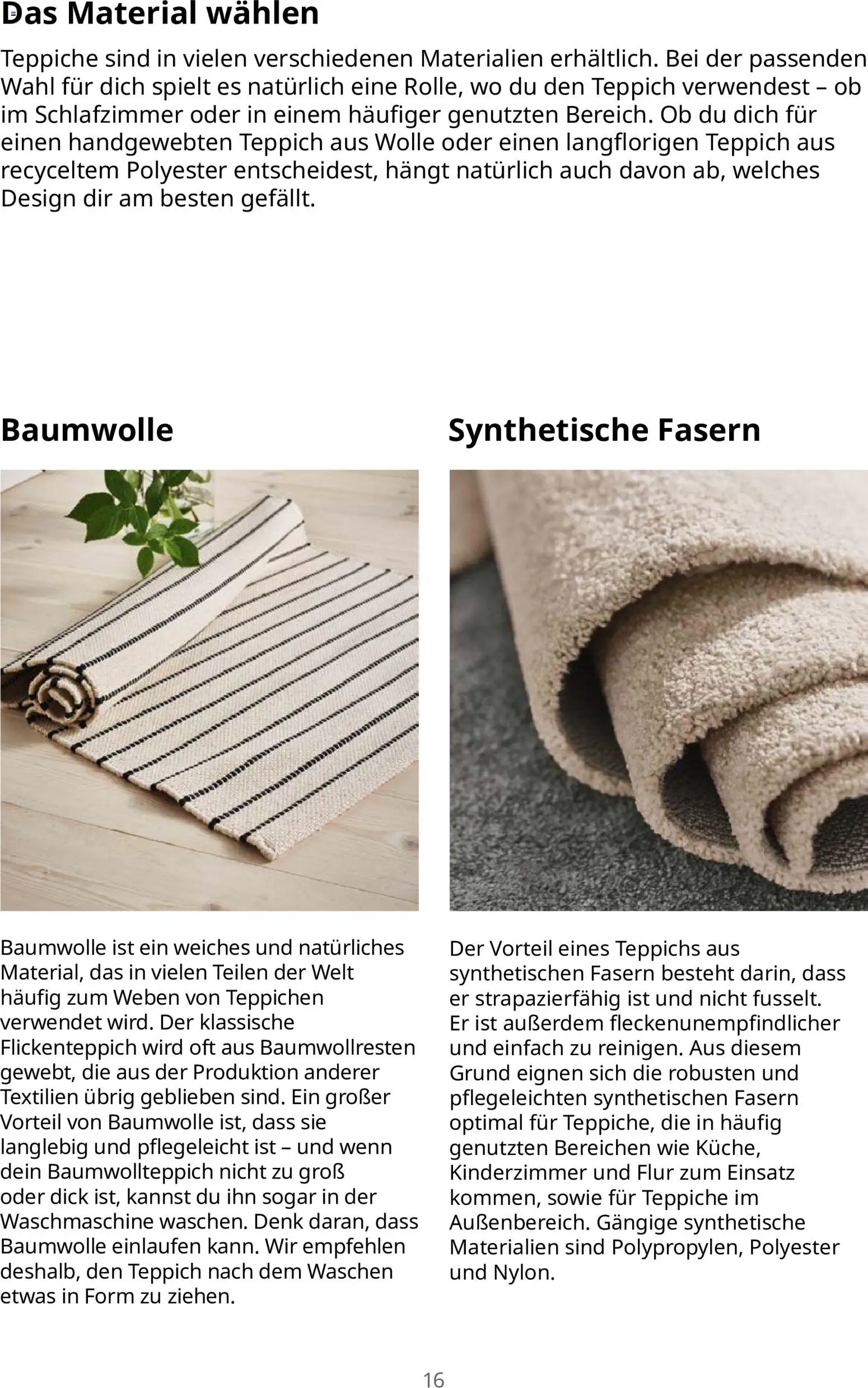 Ikea Teppichlösungen – gültig ab 16.09.2026 | Seite: 16 | Produkte: Teppich, Waschmaschine