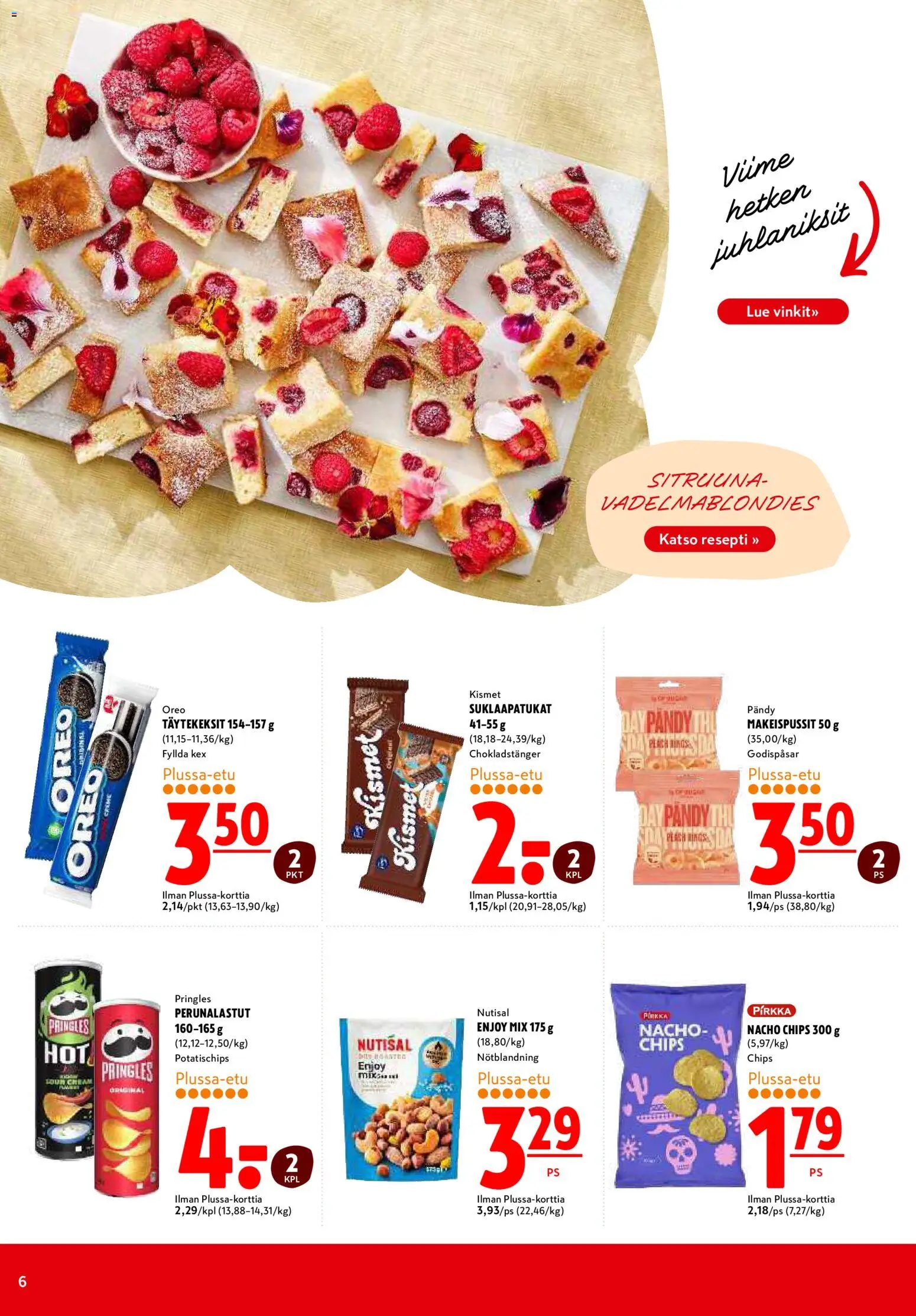 K-Citymarket tarjoukset – voimassa 25.05.2026 alkaen | Sivu: 10 | Tuotteet: Makeispussit, Oreo, Suklaapatukat
