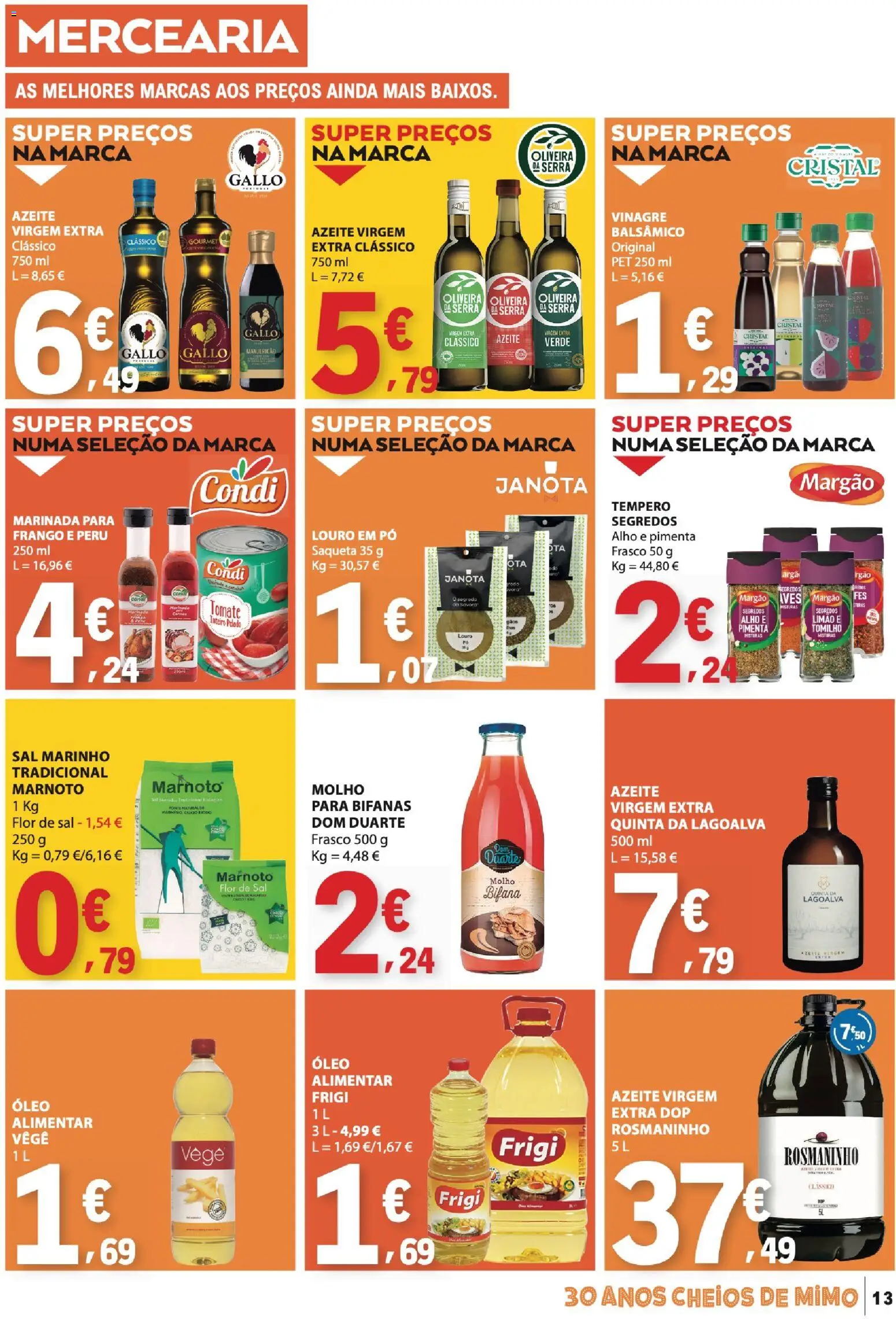 E.Leclerc folheto │ válido de 06/08/2026 | Página: 13 | Produtos: Vinagre, Frango, Sal, Alho