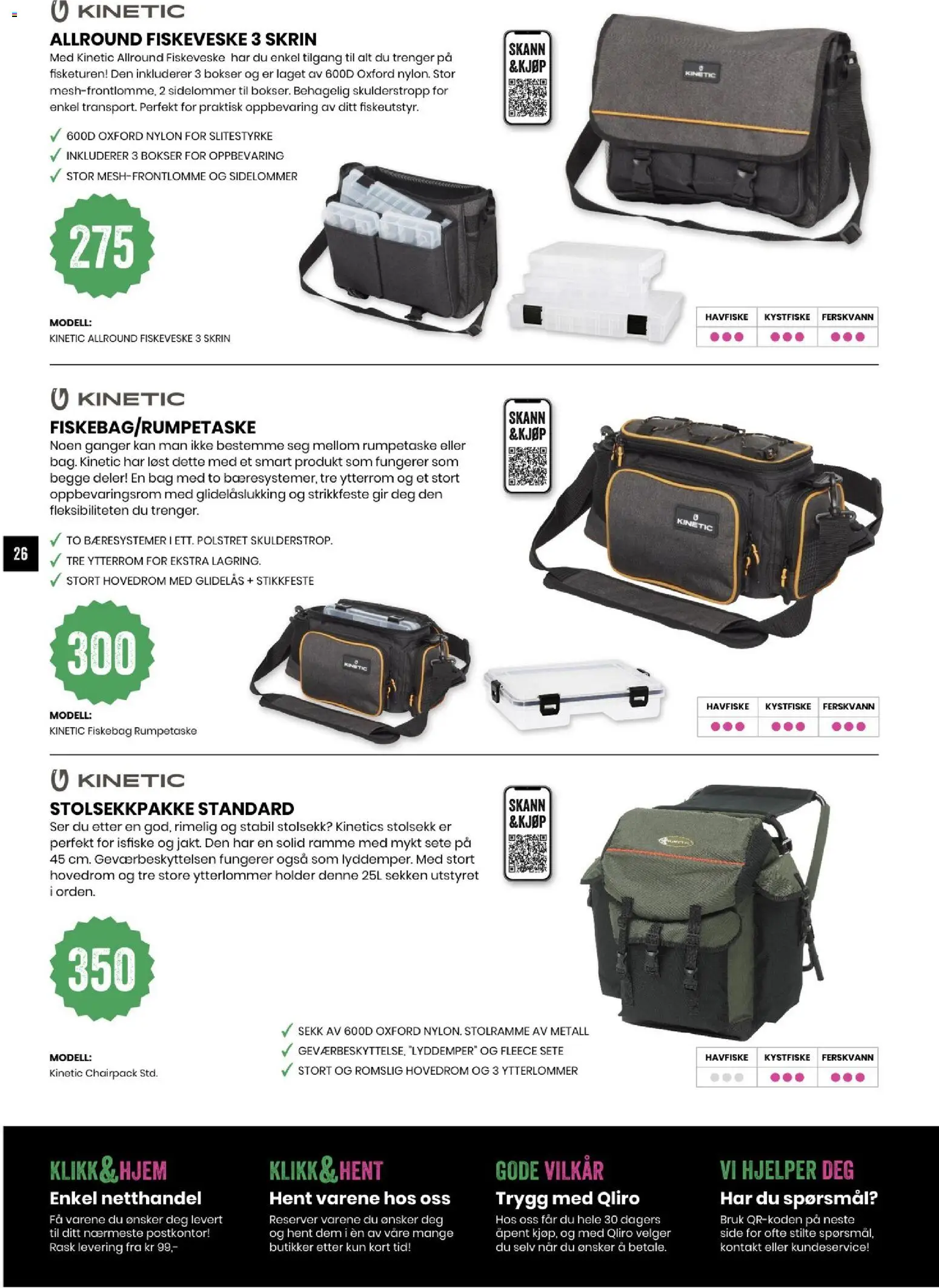 {H1} | Side: 26 | Produkter: Kontakt, Bag, Rumpetaske