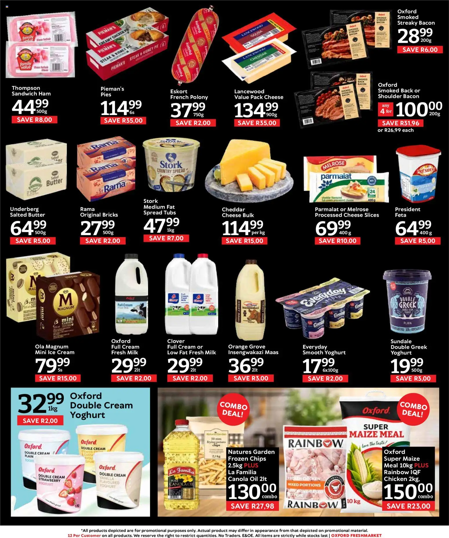 New Oxford Freshmarket catalogue – valid from 05/08/2026 | Page: 12 | Products: Butter, Cheese, Chicken, Ice cream