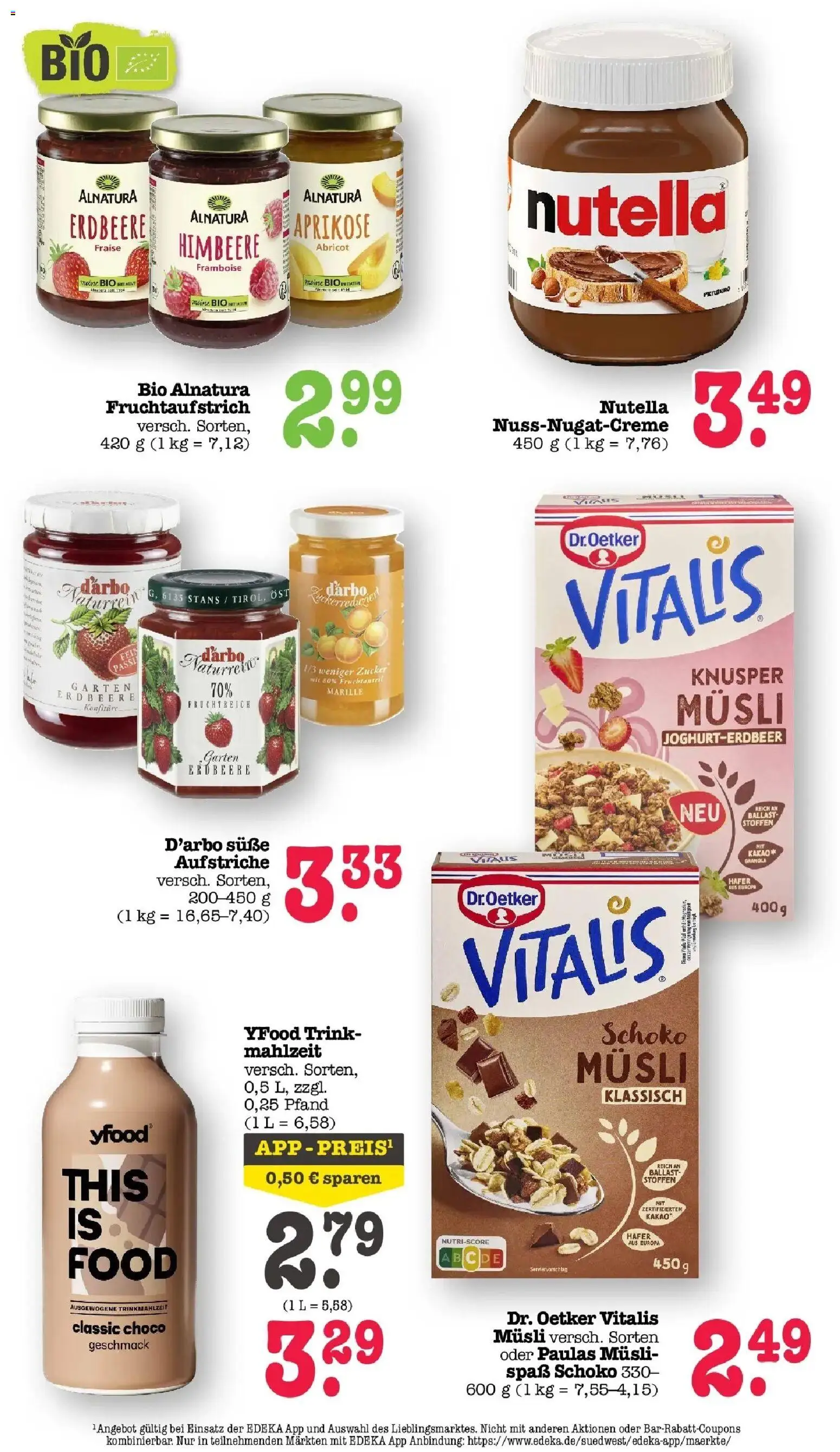 Edeka Prospekt Frankfurt Am Main (ab 17.08.2026) » Angebote Online | Seite: 41 | Produkte: Musli, Nutella, YFood, Himbeere