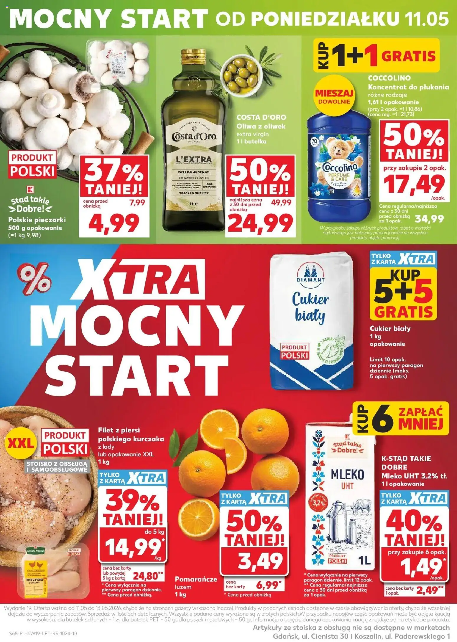 Kaufland gazetka od 07.05.2026 | Strona: 68 | Produkty: Karta, Coccolino, Cukier biały, Mleko