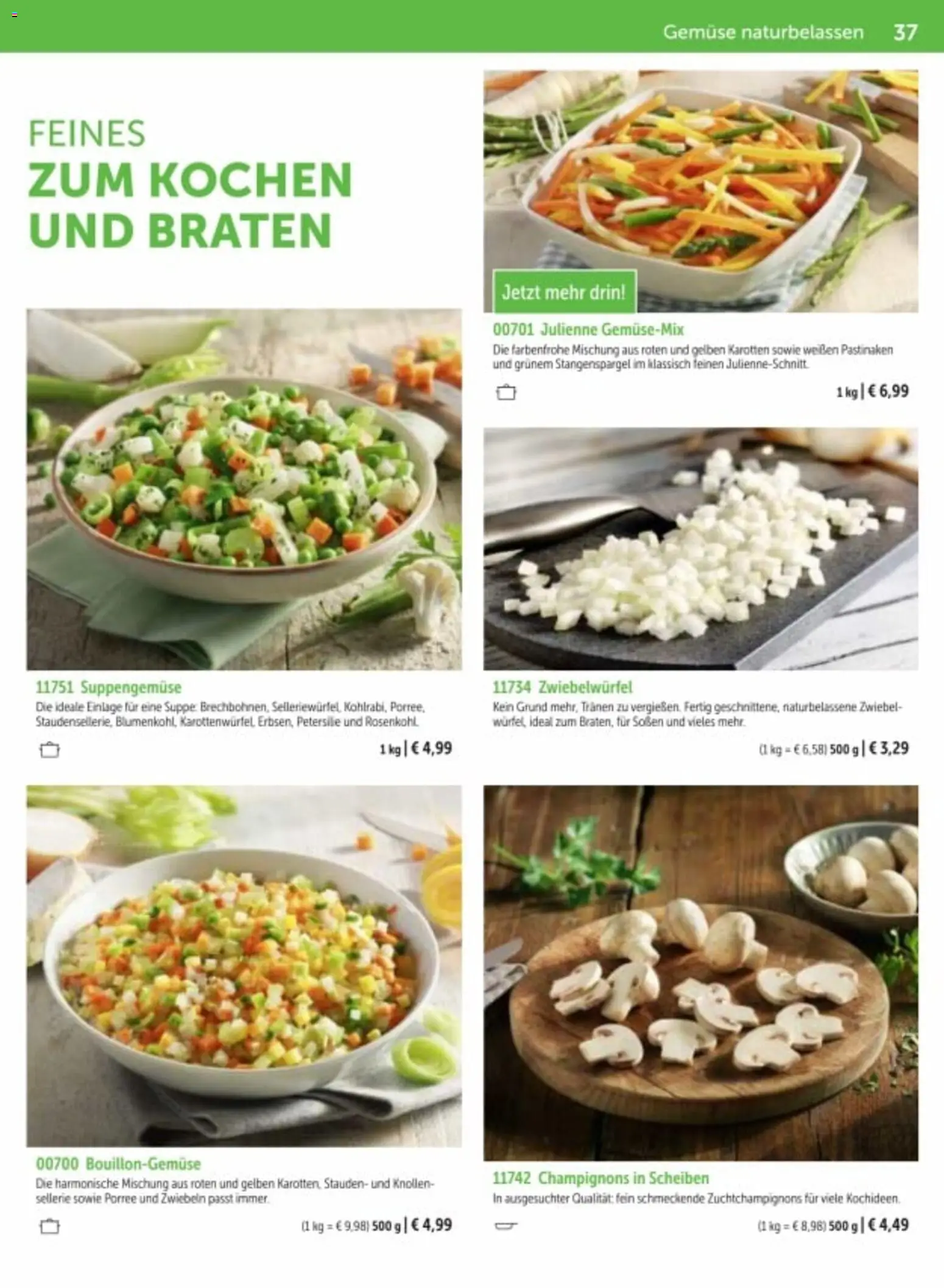Bofrost Katalog – gültig ab 06.03.2026 | Seite: 37 | Produkte: Tür, Zwiebeln, Gemüse, Petersilie
