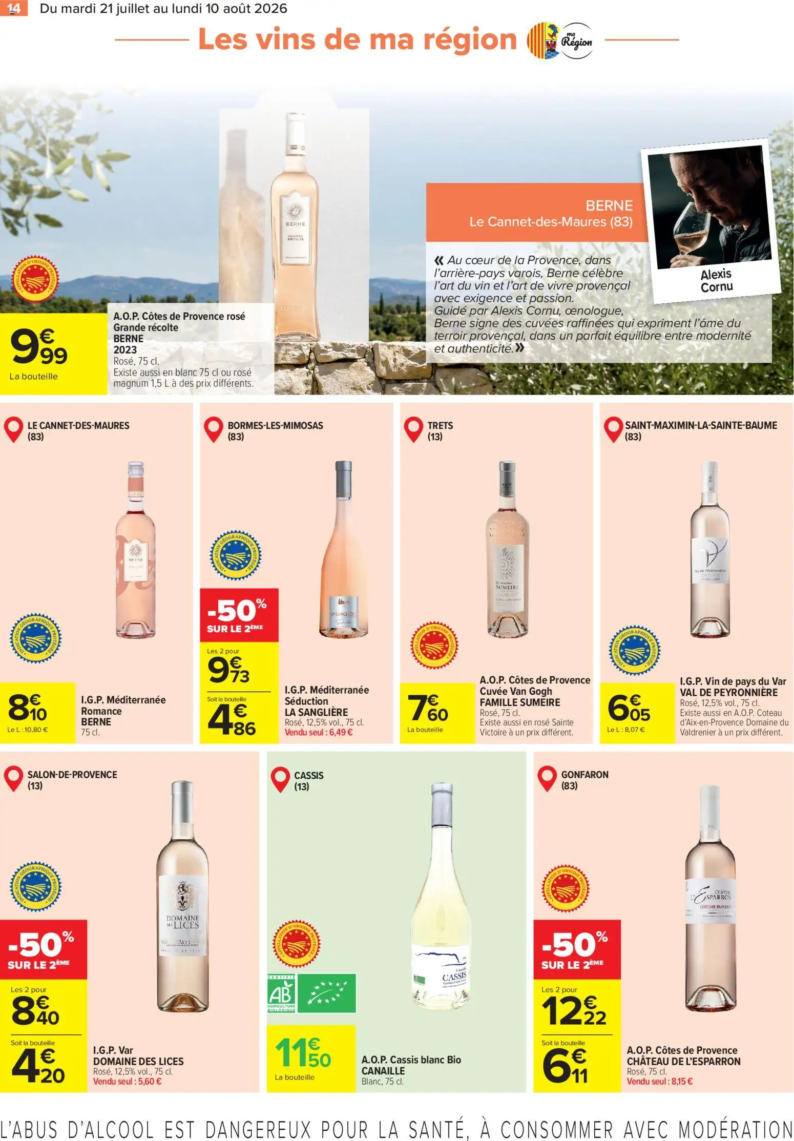 {H1} | Page: 14 | Produits: Cassis, Vin