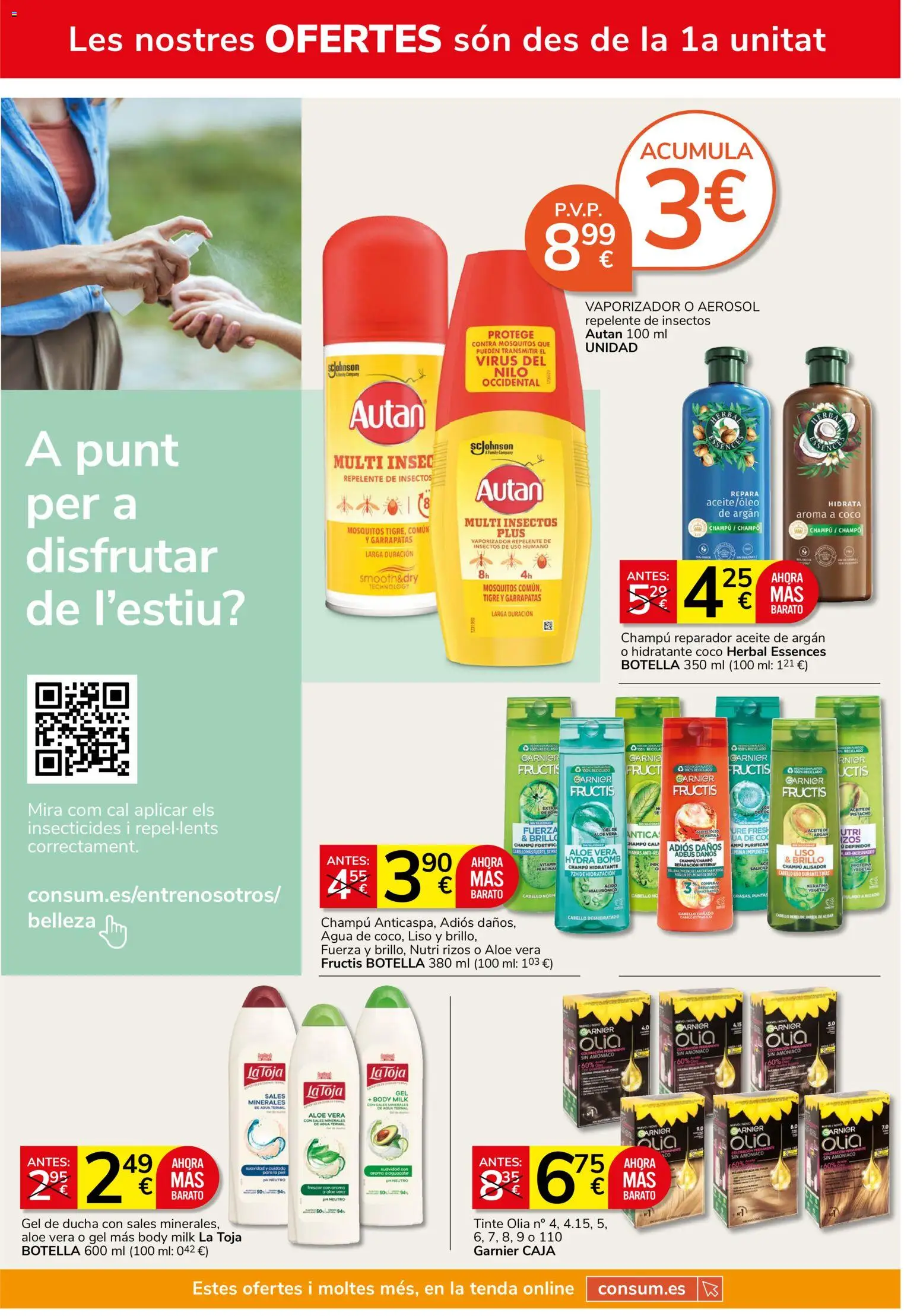 Consum folleto │ válido desde el 23/07/2026 | Página: 20 | Productos: Champú, Aceite, Aceite de argán, Body