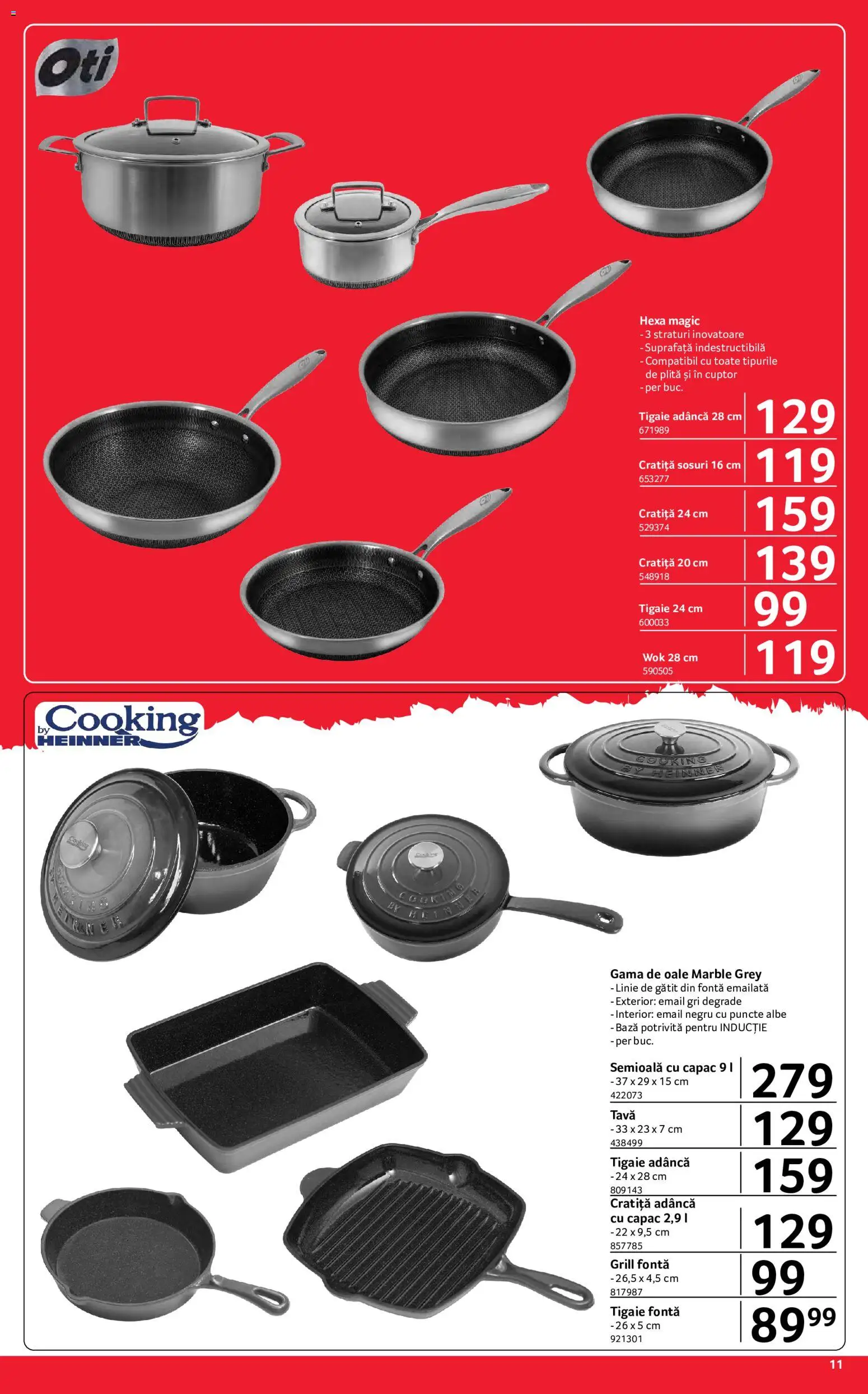 Noul catalog Selgros – valabil de la 15.05.2026 | Pagină: 11 | Produse: Cuptor, Plită, Tigaie, Cratiță