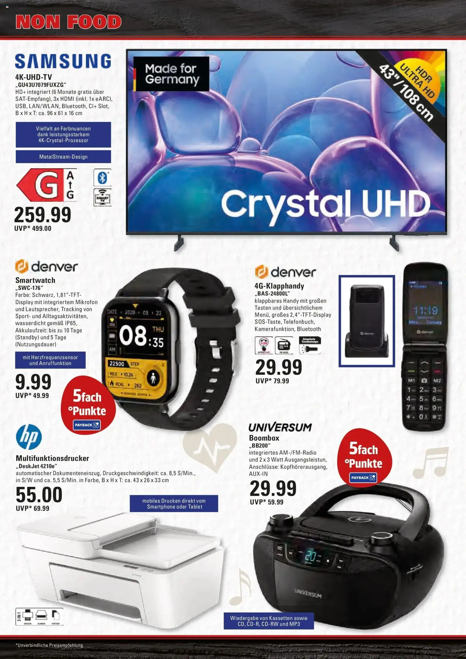 Marktkauf Prospekt Prisdorf (ab 05.10.2026) » Angebote online | Seite: 18 | Produkte: Mikrofon, Smartwatch, Samsung, MP3