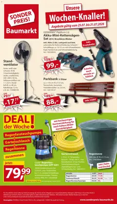 Sonderpreis Baumarkt Prospekt ab 25.07.2026 gültig