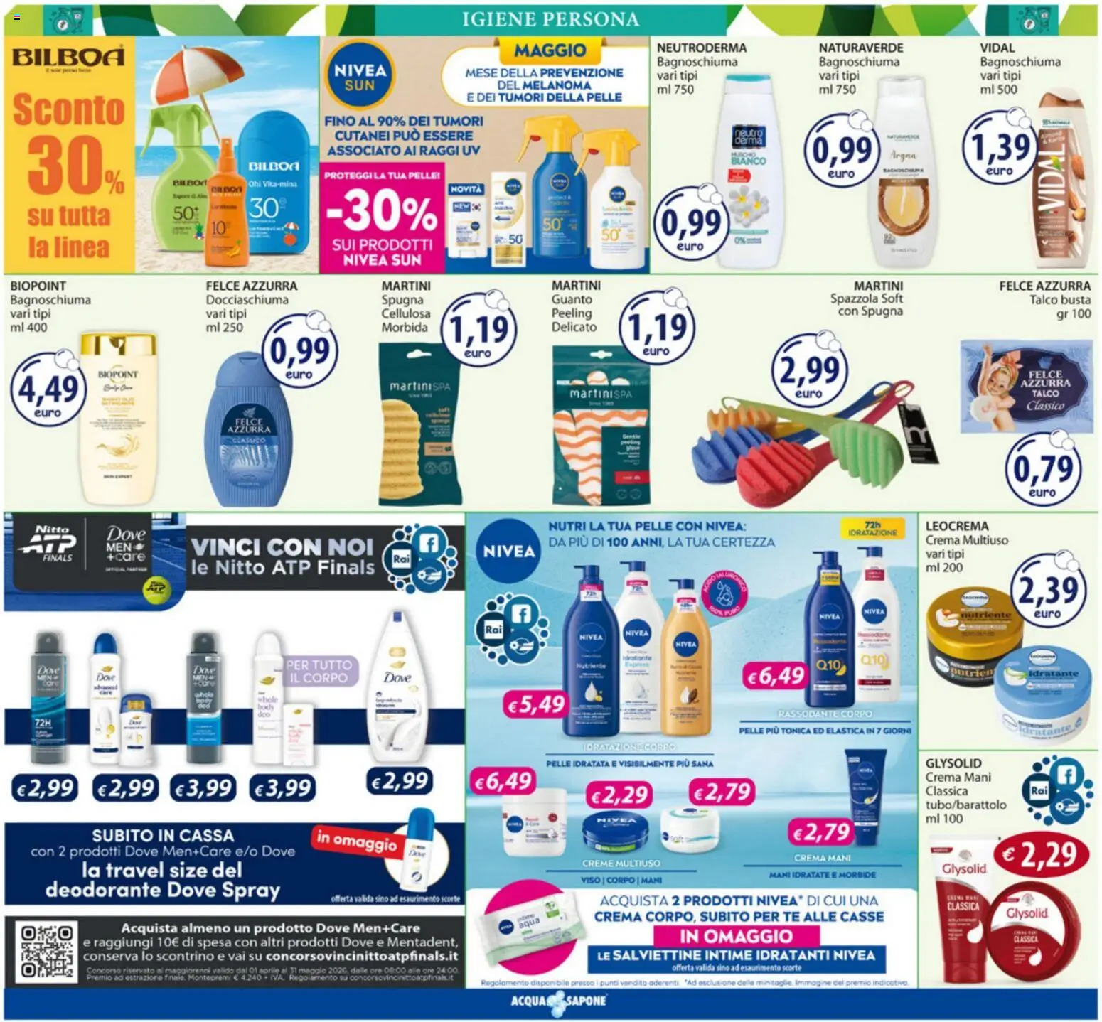 Volantino Acqua e Sapone del 04.05.2026 | Pagina: 5 | Prodotti: Spazzola, Crema, Peeling, Tè