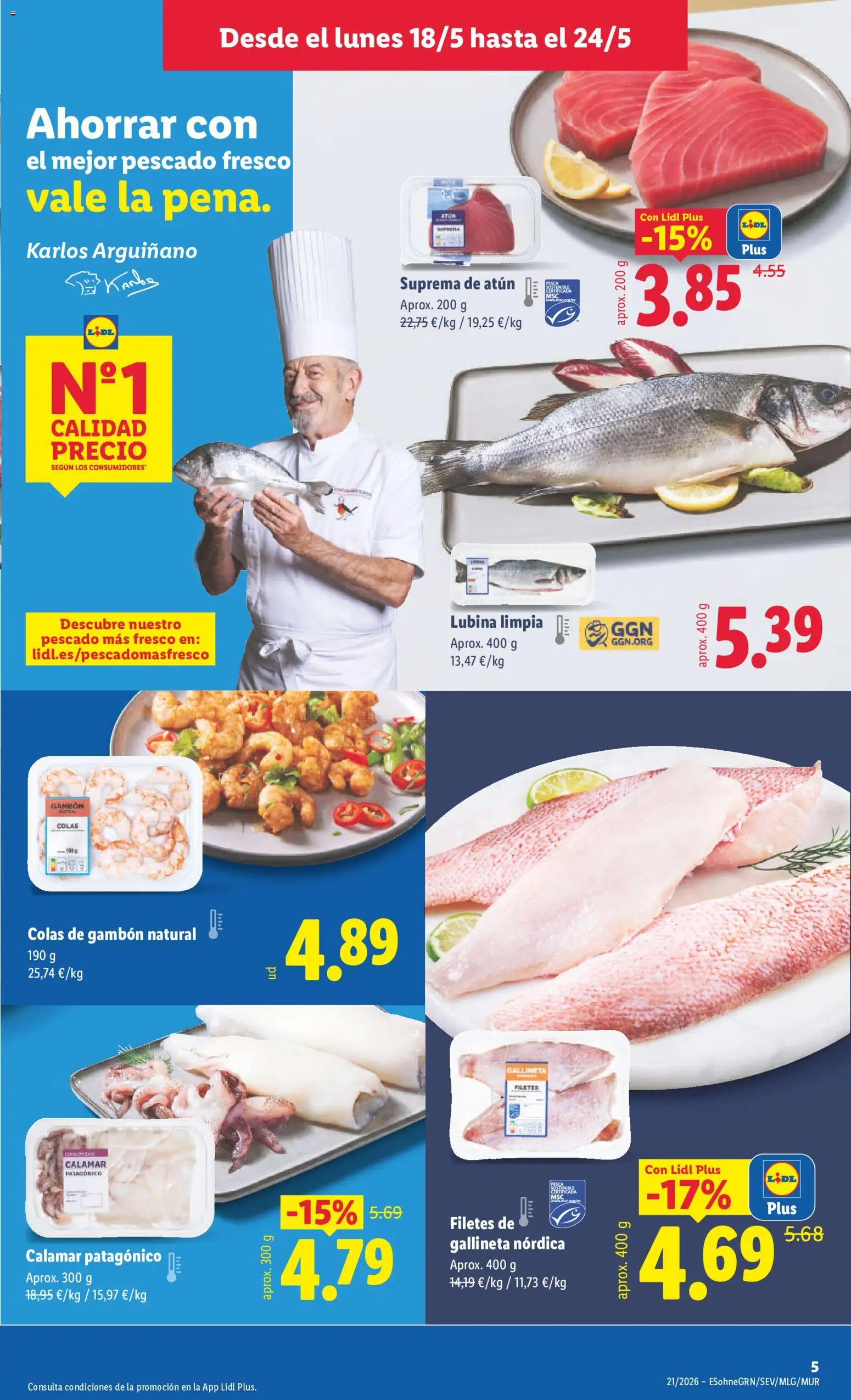 Lidl folleto │ válido desde el 18.05.2026 | Página: 7 | Productos: Pescado