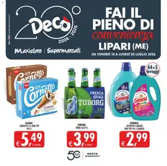Anteprima del volantino Decò volantino Maxistore, Supermercati Lipari valido a partire dal 10/07/2026